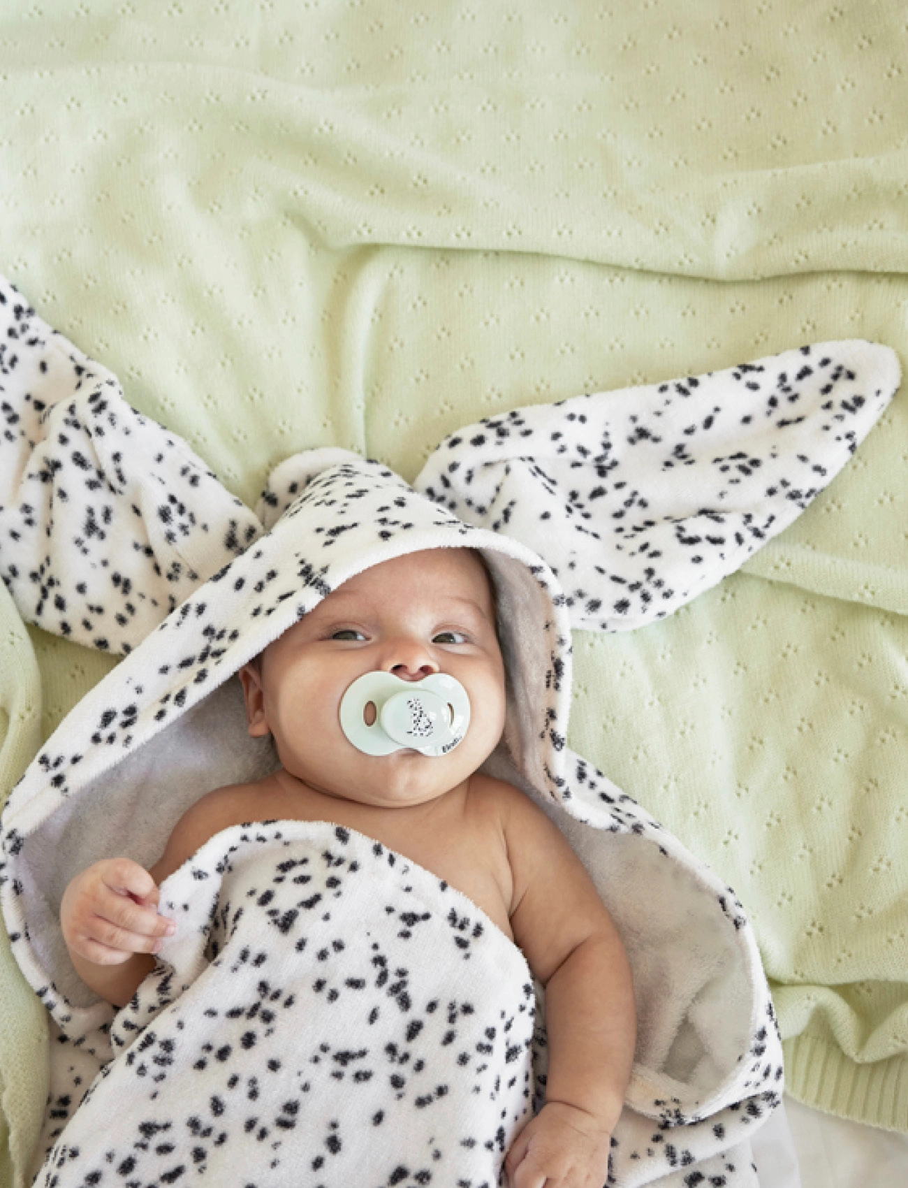Elodie Details Pacifier - Darling Dalmatians, 3 m, Green, Sutter Og Tilbehør > Sutter, Børn