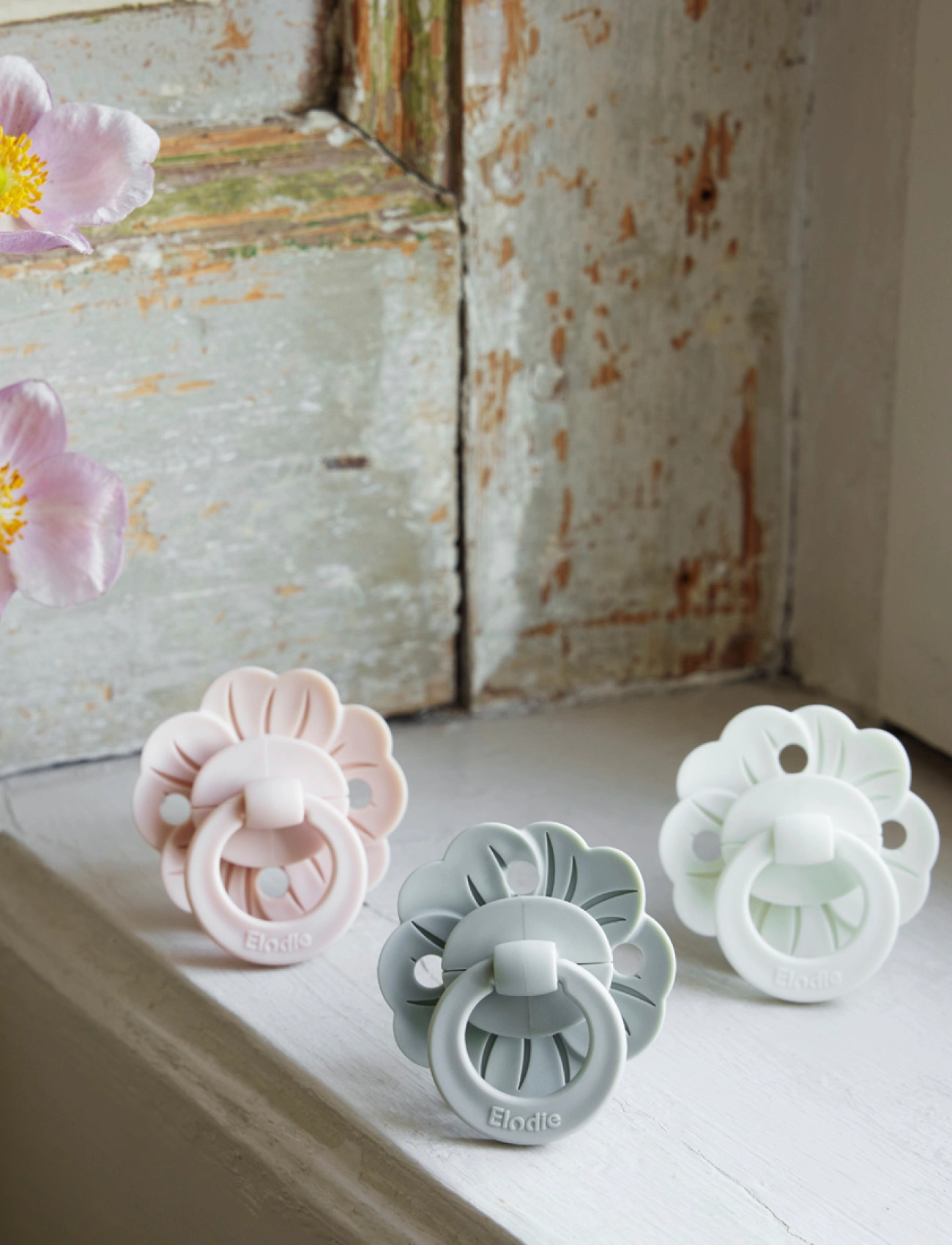 Elodie Details Binky Bloom - Mineral Green, One Size, Green, Sutter Og Tilbehør > Sutter, Børn