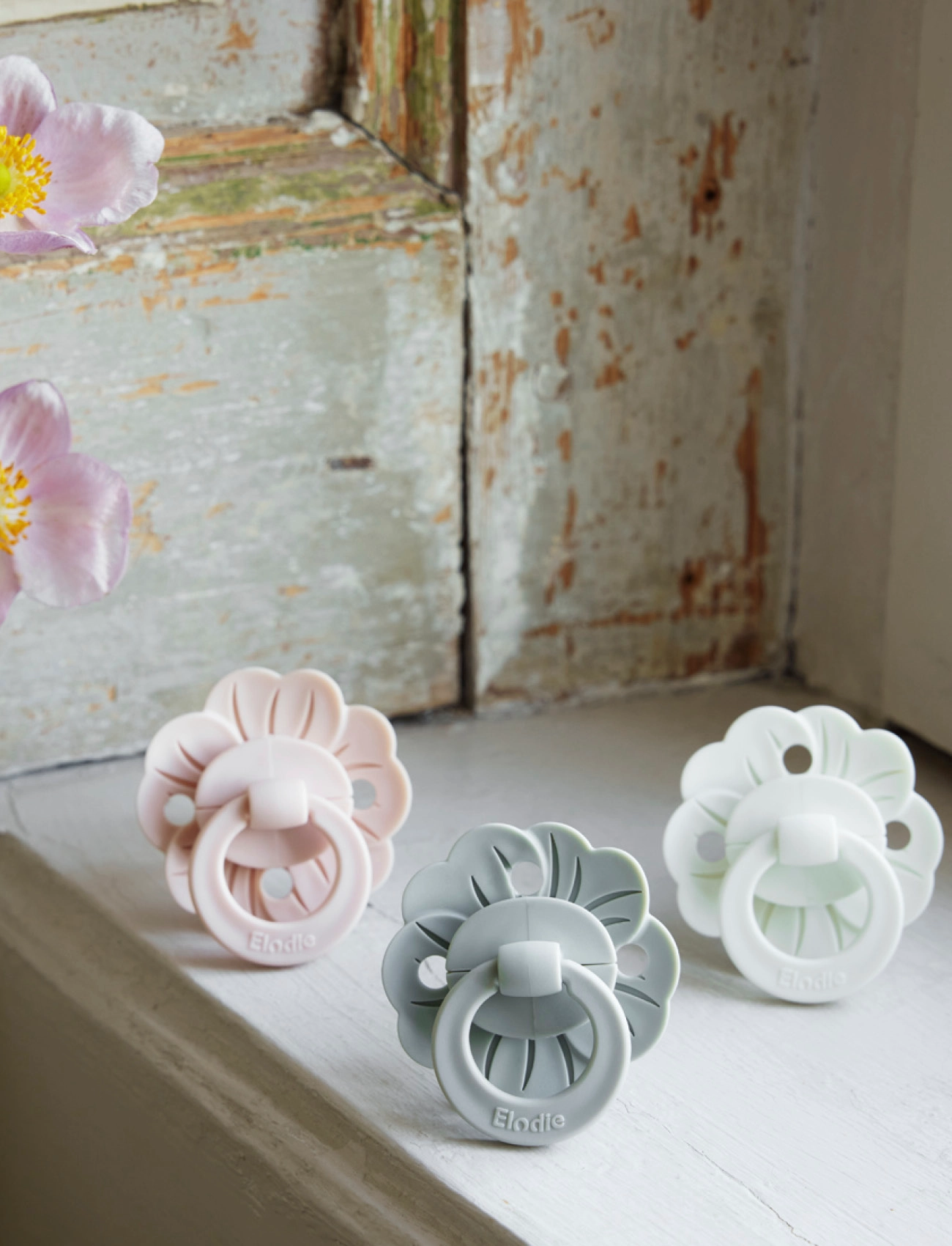 Elodie Details - Binky Bloom - Vanilla White - smoczki - vanilla white - 3