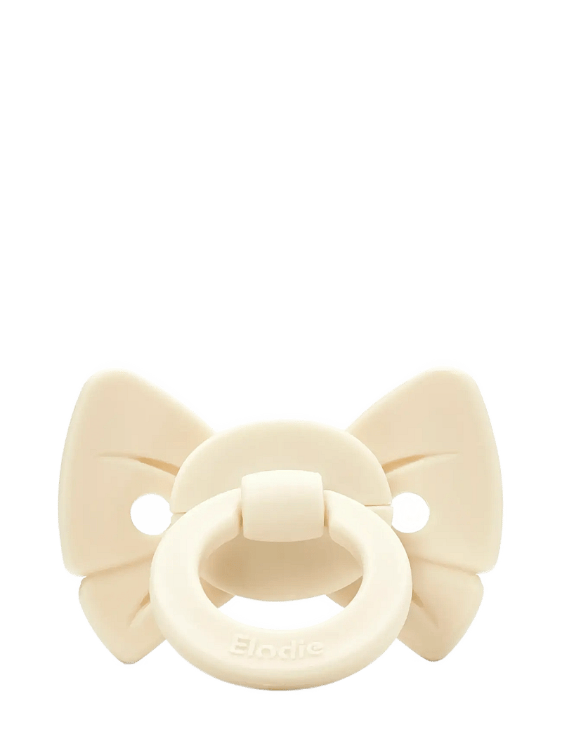 Elodie Details - Pacifier Binky Bow NB Oat White - schnuller - oat white - 1