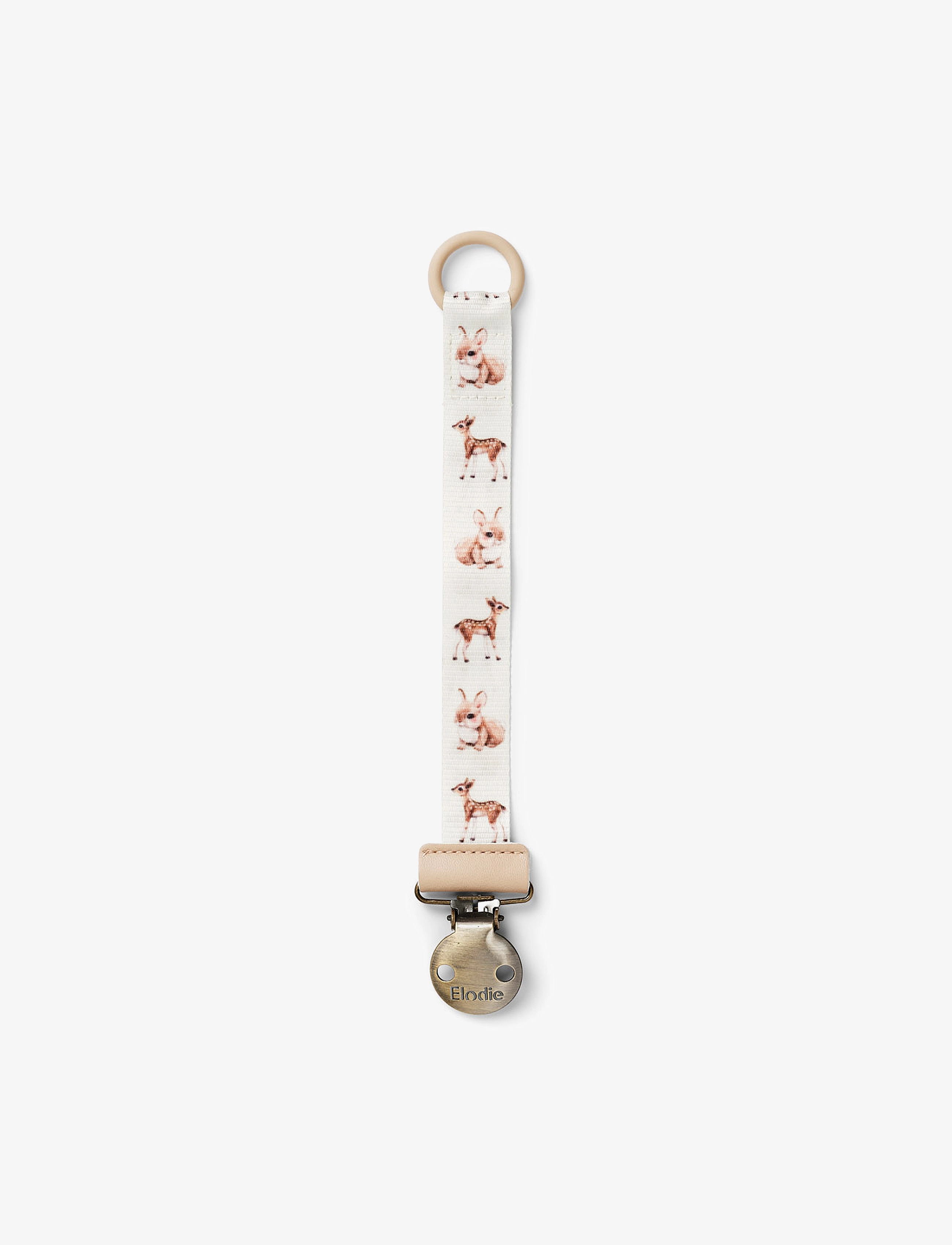 Elodie Details Pacifier Clip Fairytale Friends, One Size, Pacifiers & Accessories, Creme - Clips, Kinder
