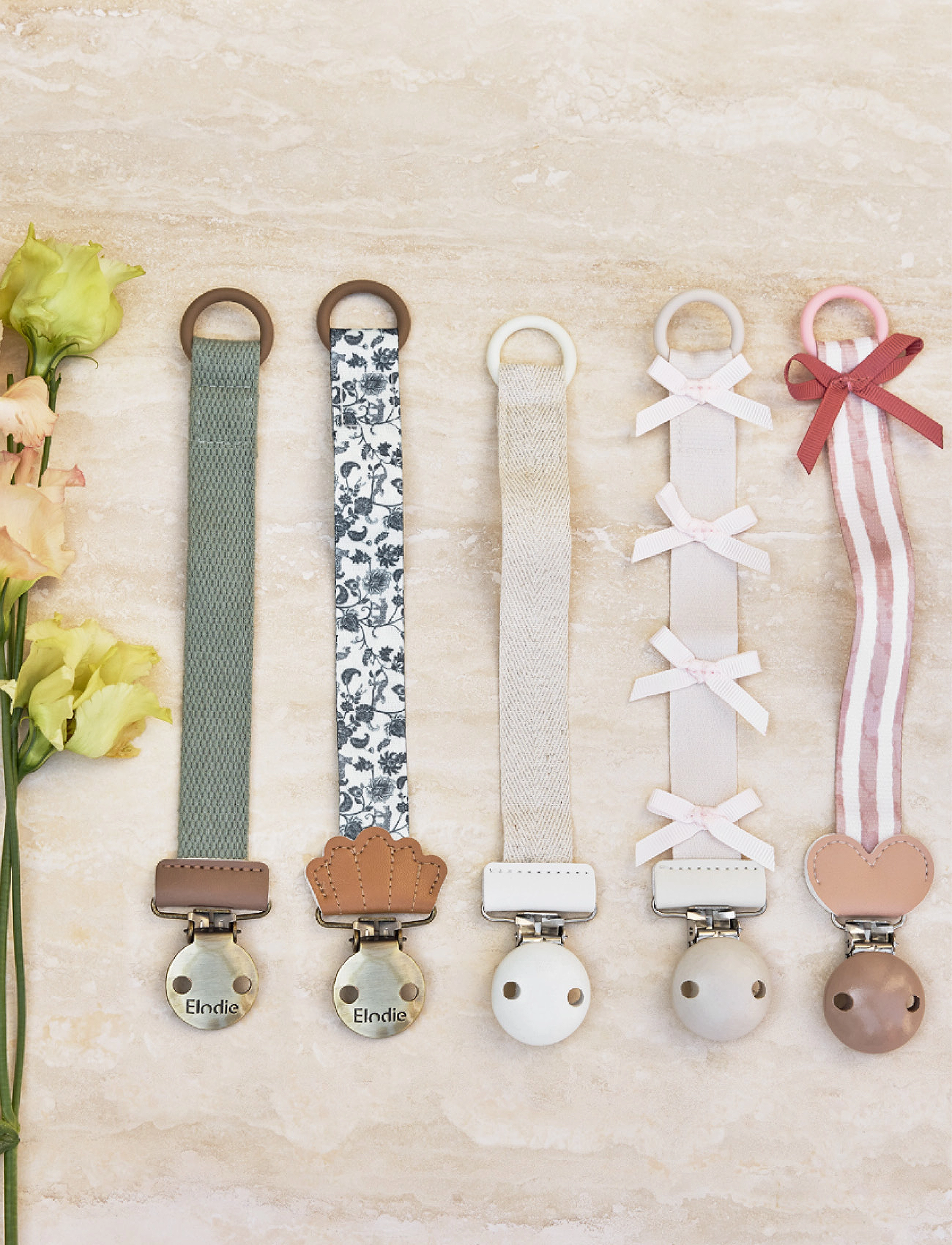 Elodie Details - Pacifier Clip - Garden Leo Toile - schnullerband - garden leo toile - 3