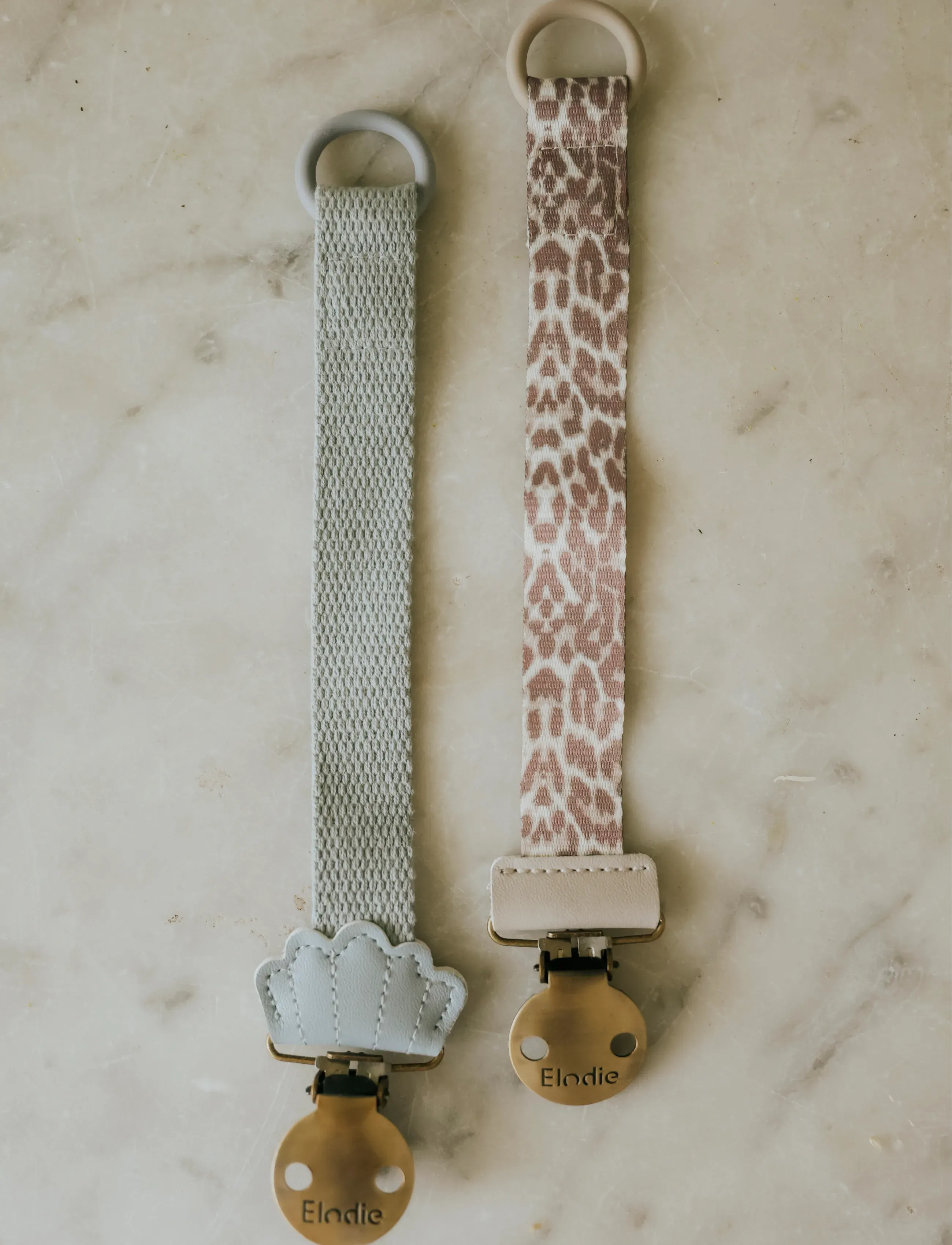 Elodie Details Pacifier Clip Le Leopard, One Size, Pacifiers & Accessories, Braun - Clips, Kinder