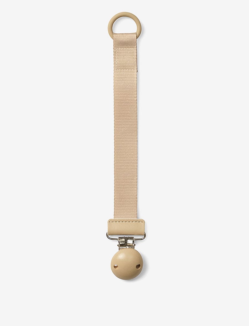 Elodie Details - Pacifier Clip Wood - Pure Khaki - lutiketid - pure khaki - 1