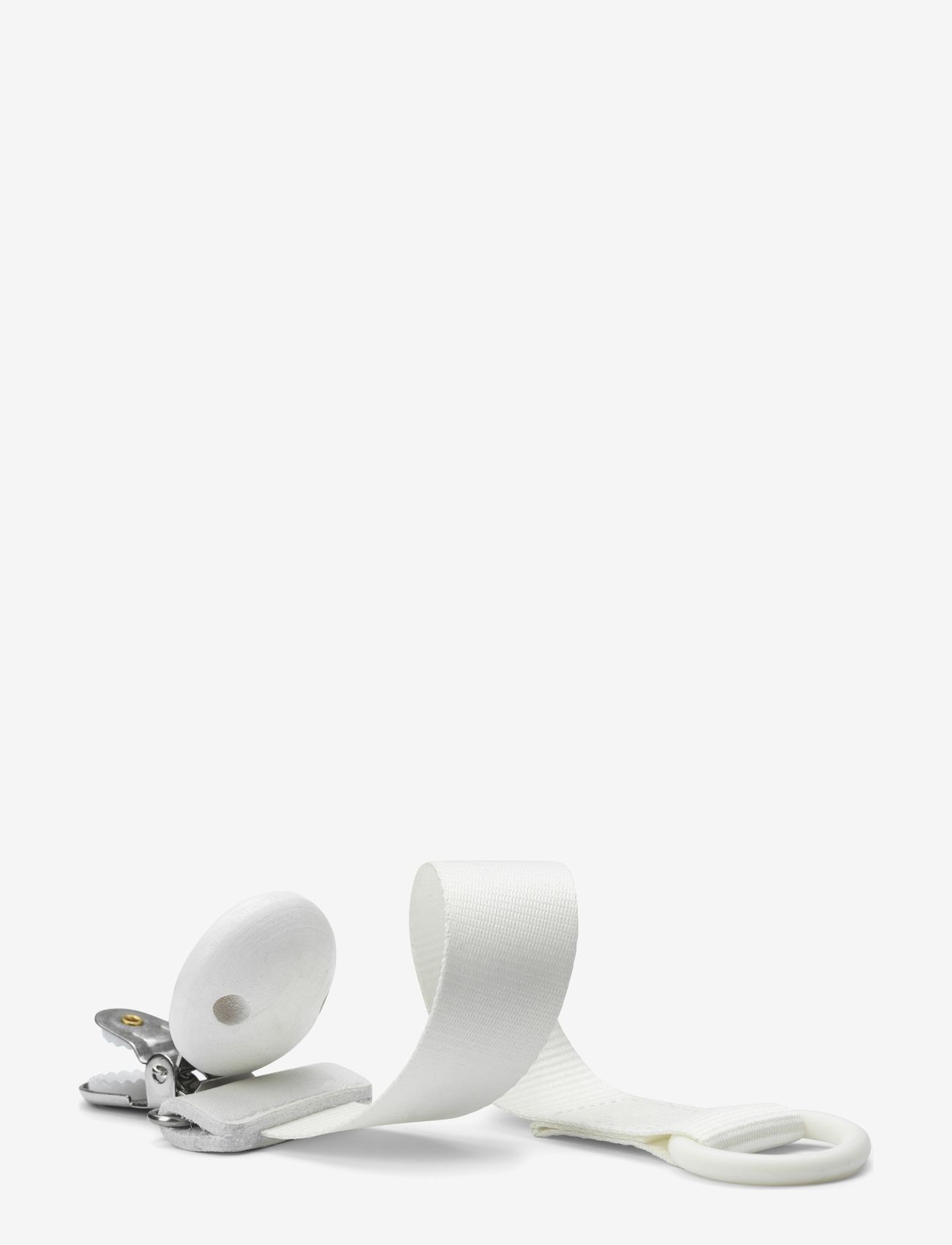 Elodie Details - Pacifier Clip Wood - Vanilla White - pacifier clips - vanilla white - 1