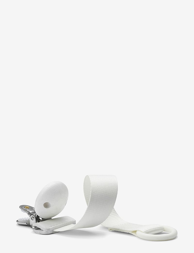 Elodie Details - Pacifier Clip Wood - Vanilla White - klipsy na smoczek - vanilla white - 1