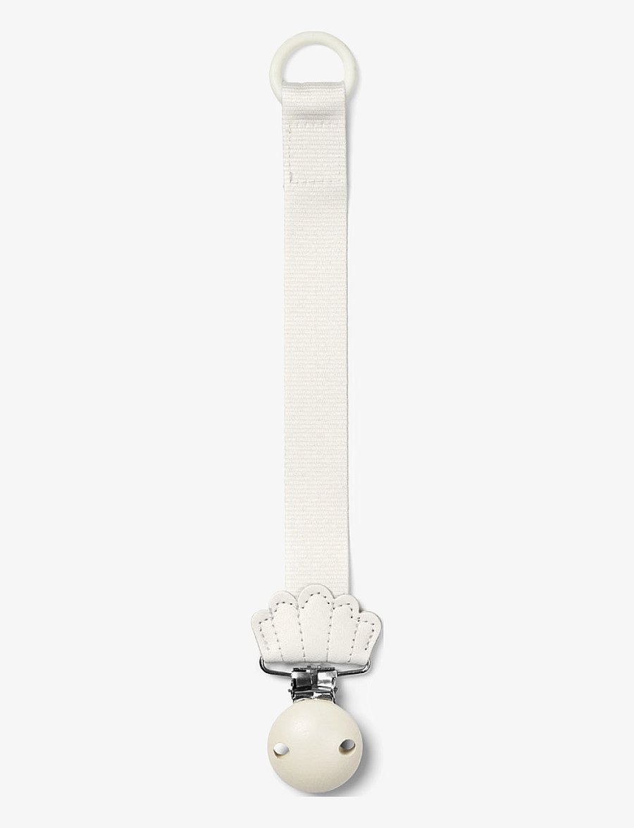 Elodie Details - Pacifier Clip Wood - Vanilla White - lutiketid - vanilla white - 1