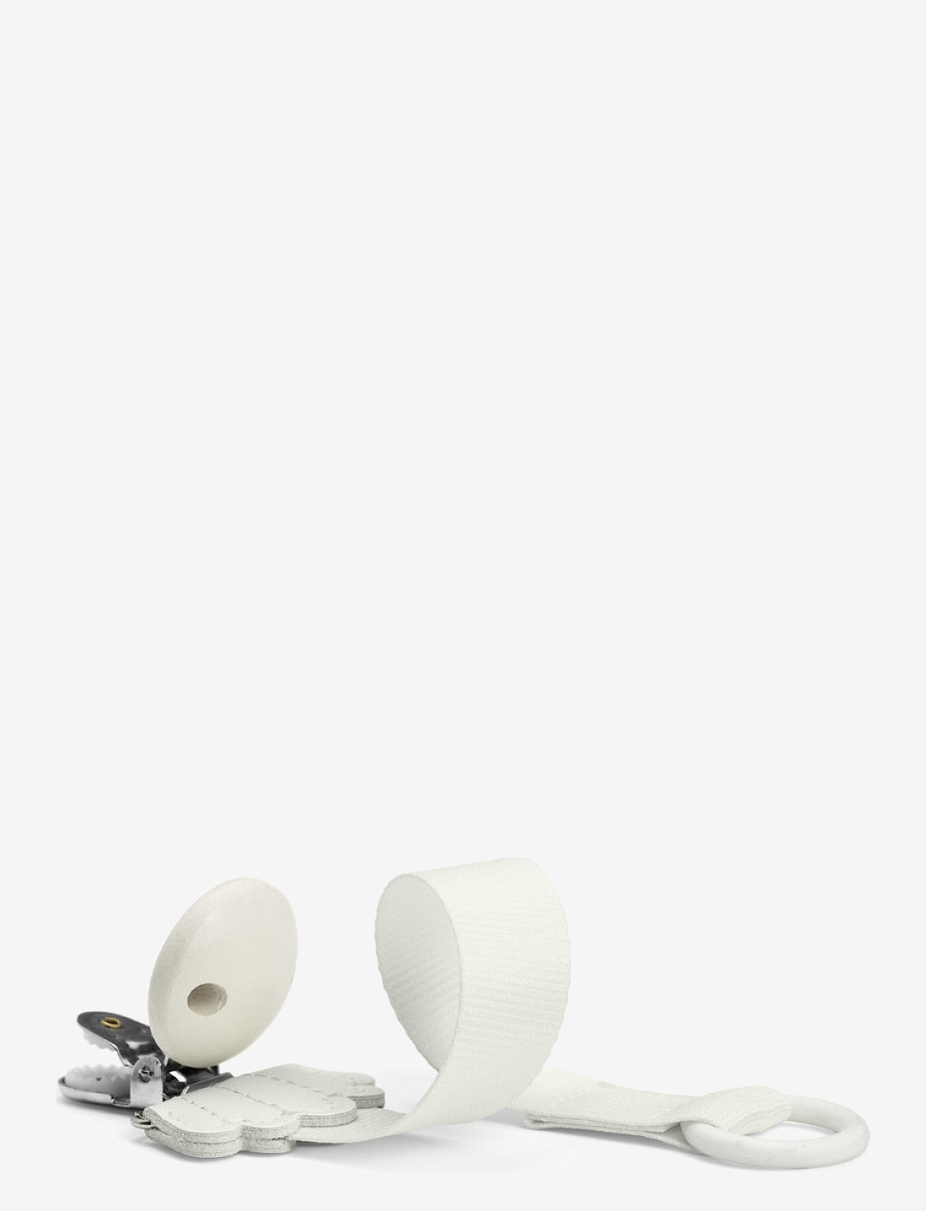Elodie Details - Pacifier Clip Wood - Vanilla White - lutiketid - vanilla white - 2
