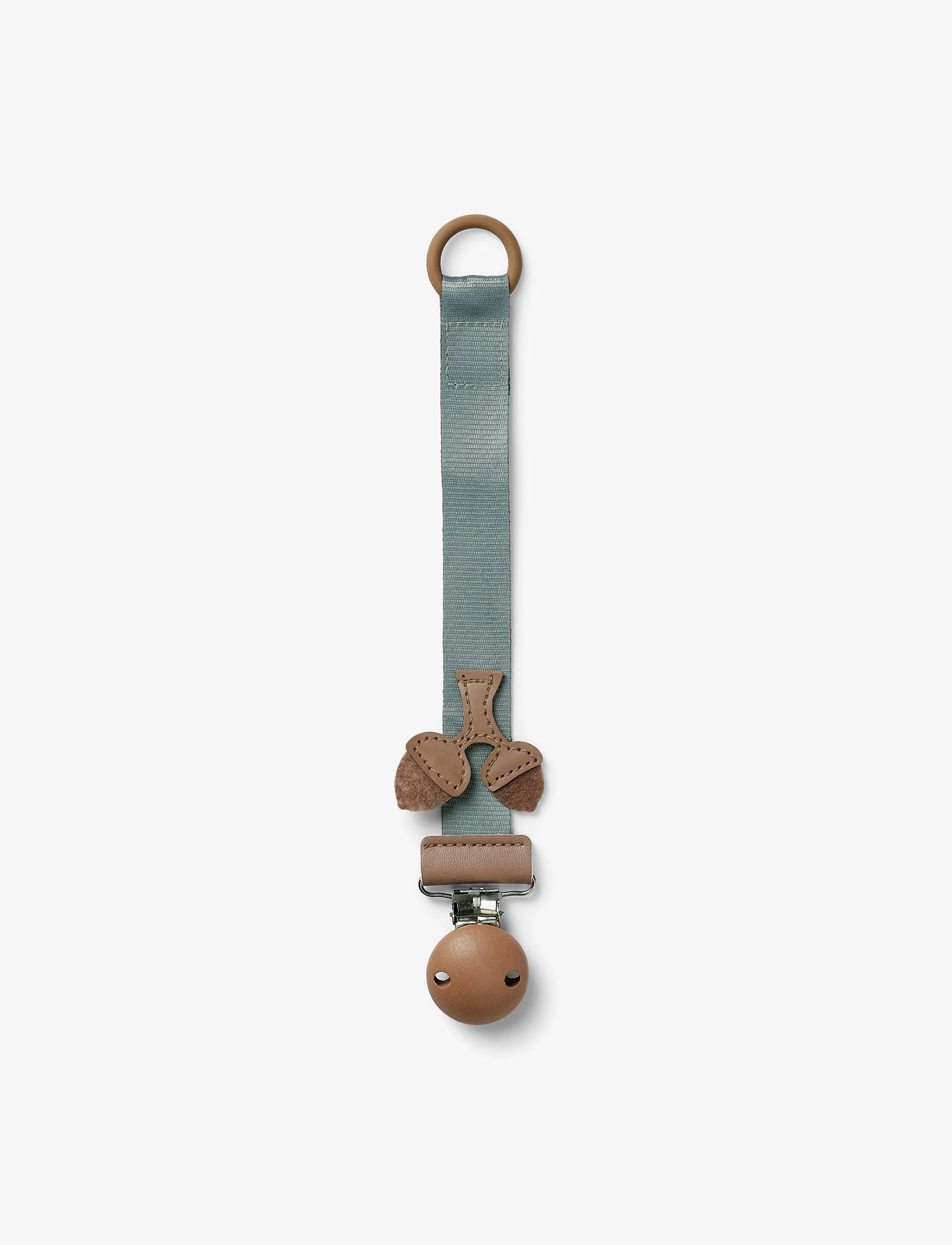 Elodie Details - Pacifier Clip Wood - Hazy Jade Acorn - hazy jade - 1