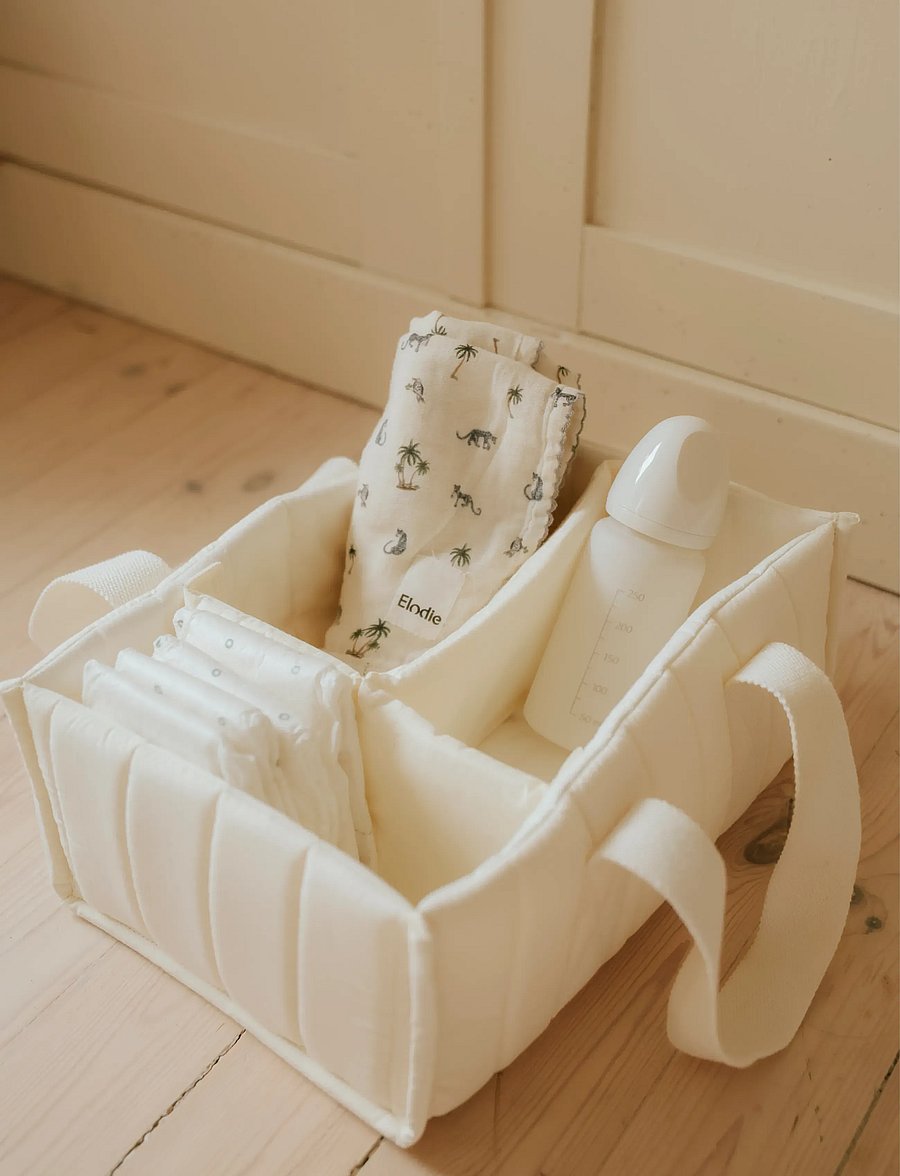 Elodie Details - Diaper Caddy Creamy White - creamy white - 0