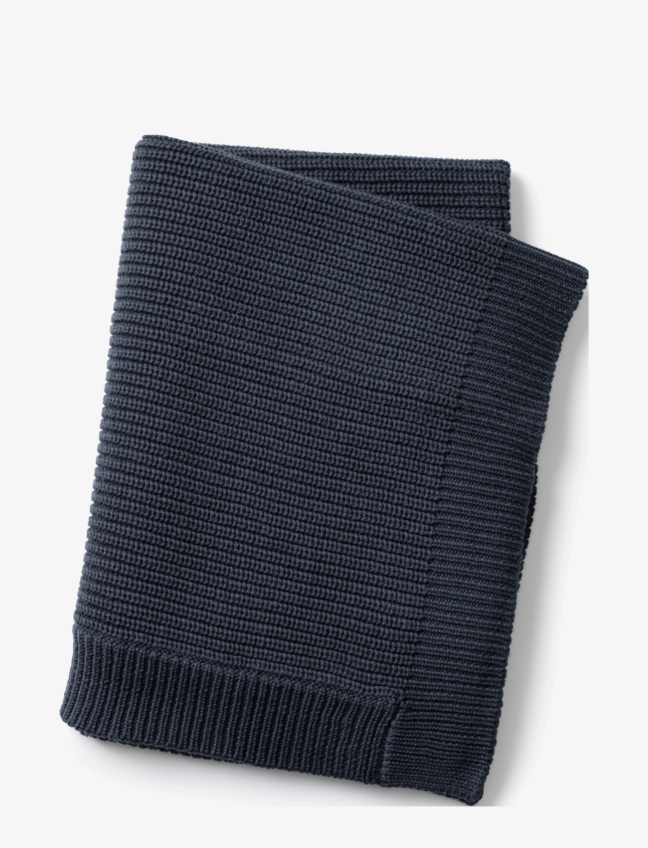 Elodie Details Wool Knitted Blanket, One Size, Navy, Babysøvn > Babytæpper, Børn