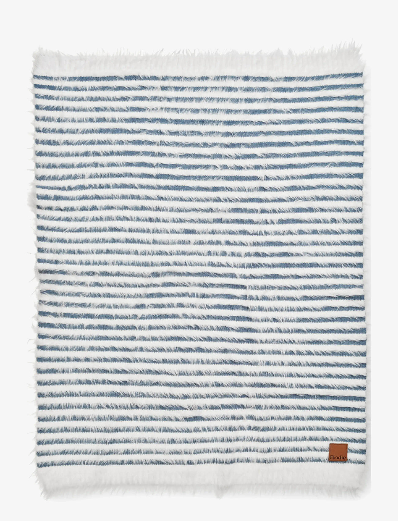Elodie Details - Furry Knit Blanket - Berry Blue - babytepper - berry blue - 2