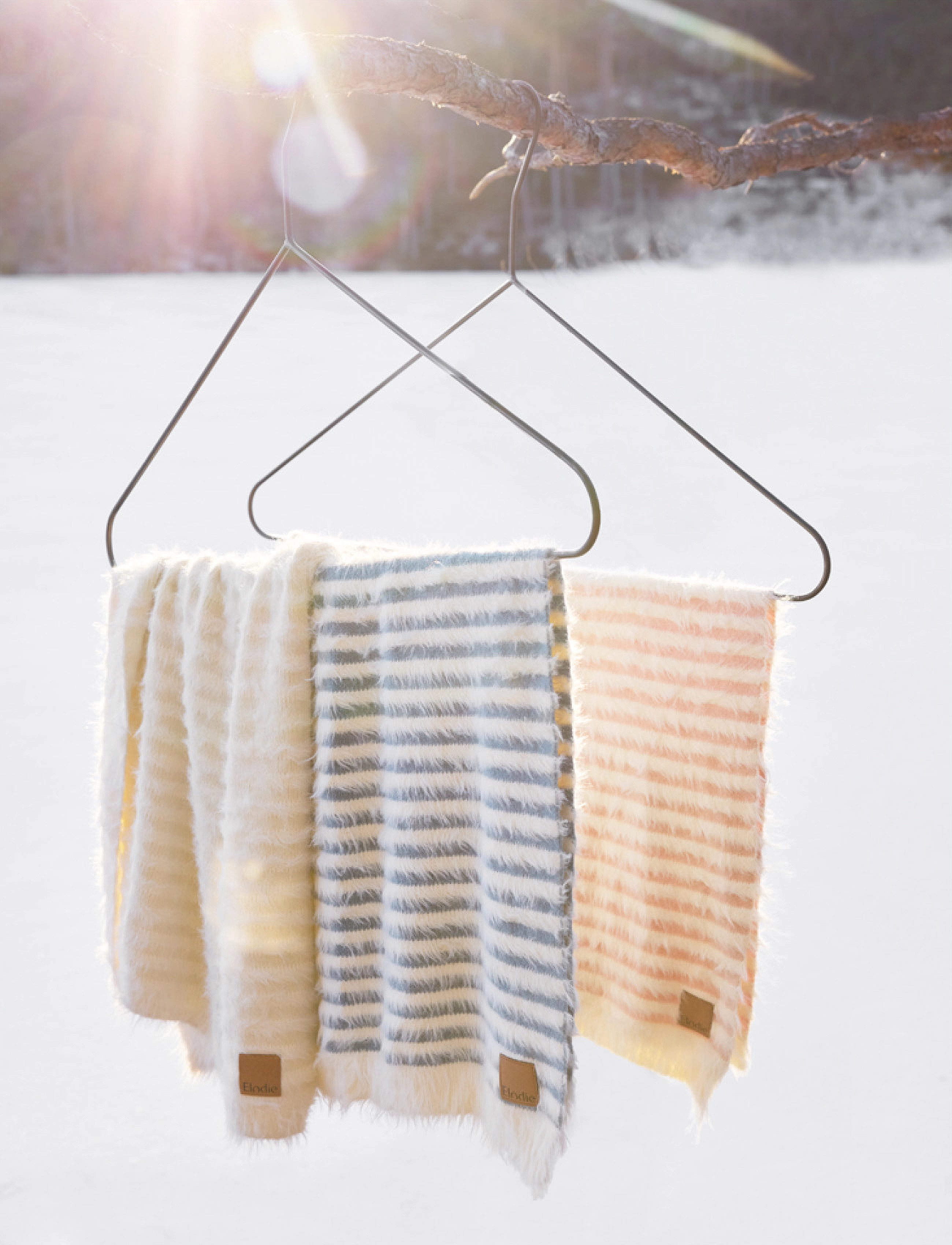 Elodie Details - Furry Knit Blanket - Faded Rose - couvertures pour bébé - faded rose - 3