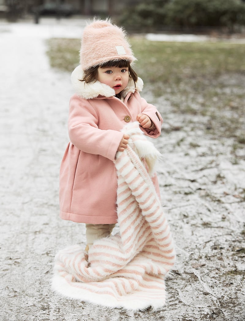 Elodie Details - Furry Knit Blanket - Faded Rose - couvertures pour bébé - faded rose - 4