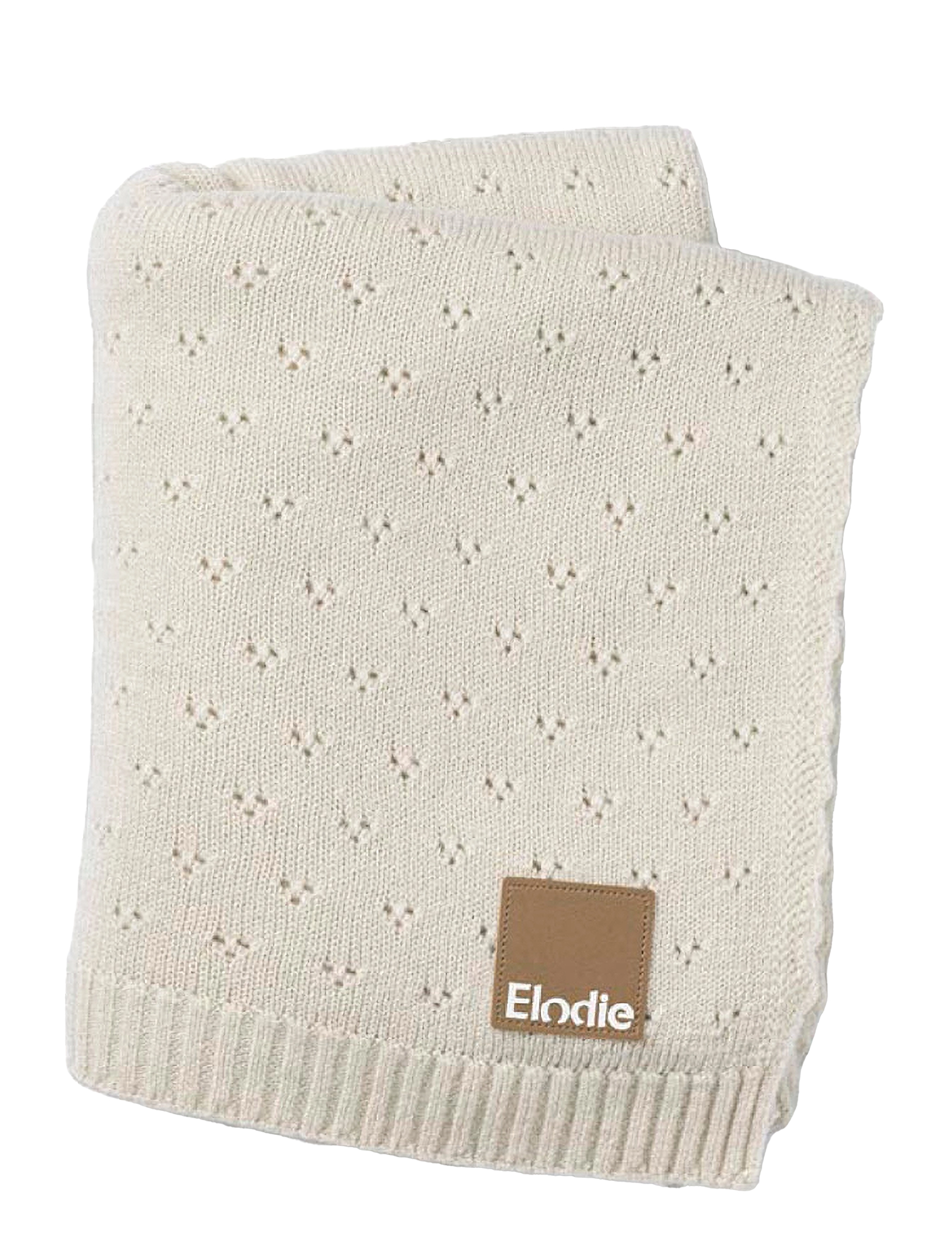 Elodie Details Pointelle Blanket - Creamy White - App deal - CREAMY WHITE / cream