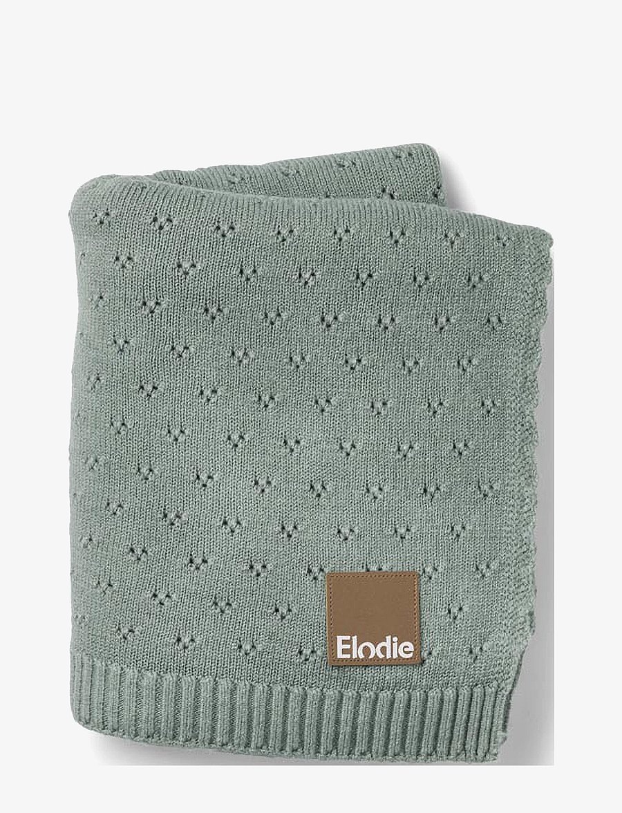 Elodie Details - Pointelle Blanket - Pebble Green - baby dekens - pebble green - 0
