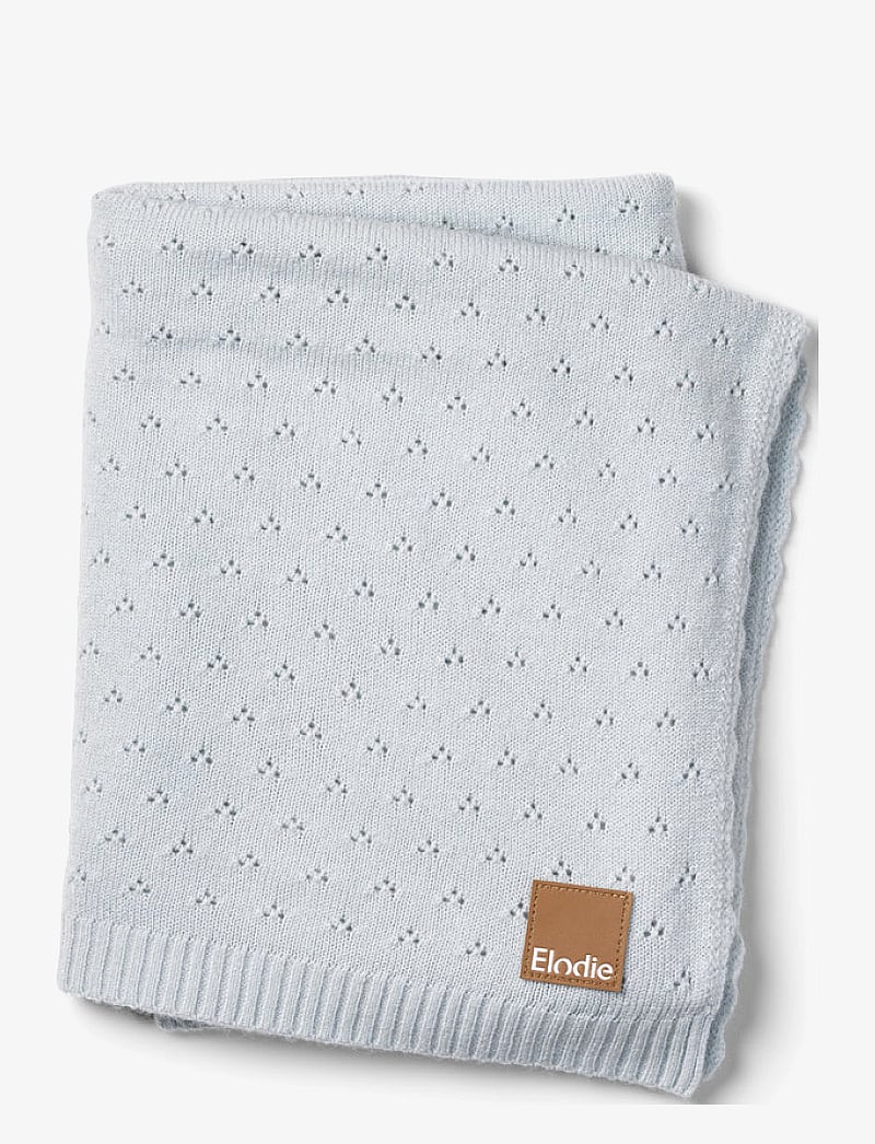Elodie Details - Pointelle Blanket - Bermuda Blue - beebitekid - bermuda blue - 1