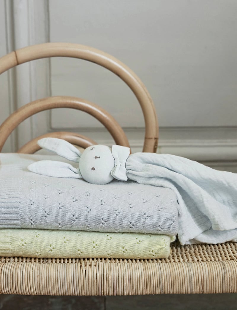 Elodie Details - Pointelle Blanket - Bermuda Blue - beebitekid - bermuda blue - 0