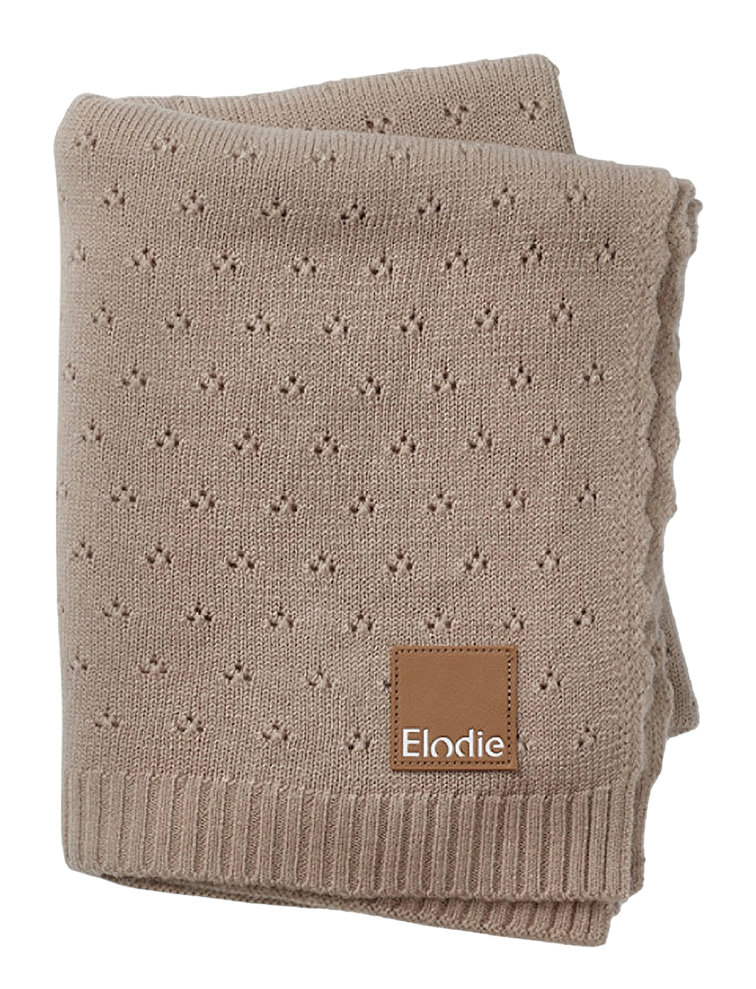 Elodie Details Pointelle Blanket - Tender Taupe, One Size, Brown, Babysøvn > Babytæpper, Børn