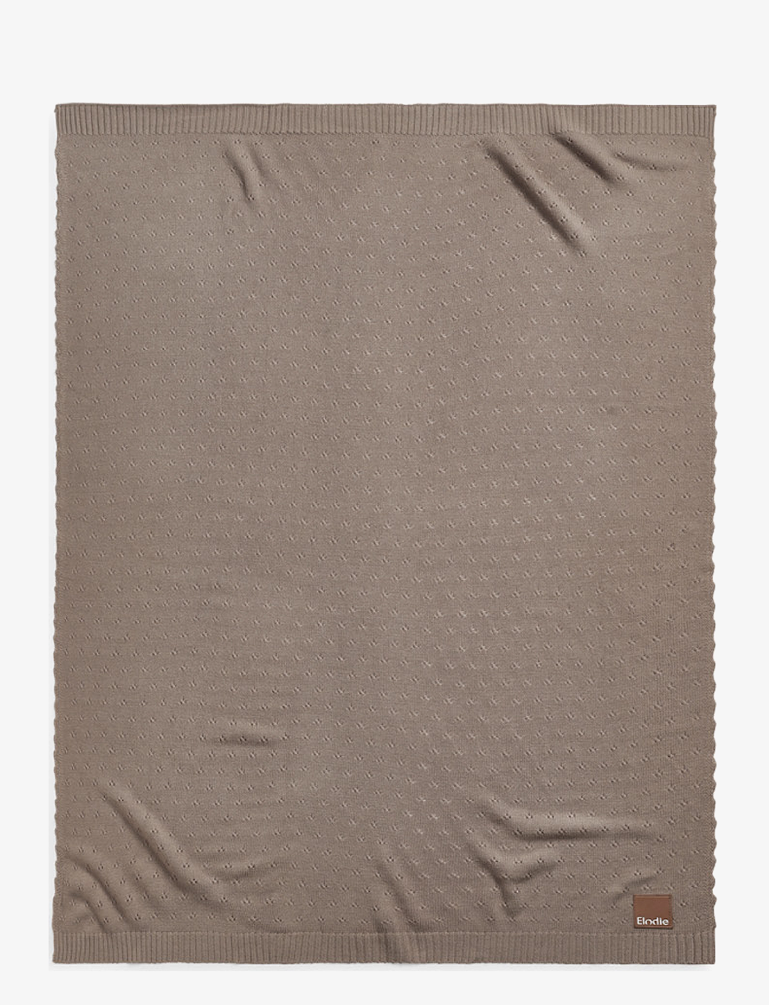 Elodie Details - Pointelle Blanket - Tender Taupe - vauvan peitot - tender taupe - 1