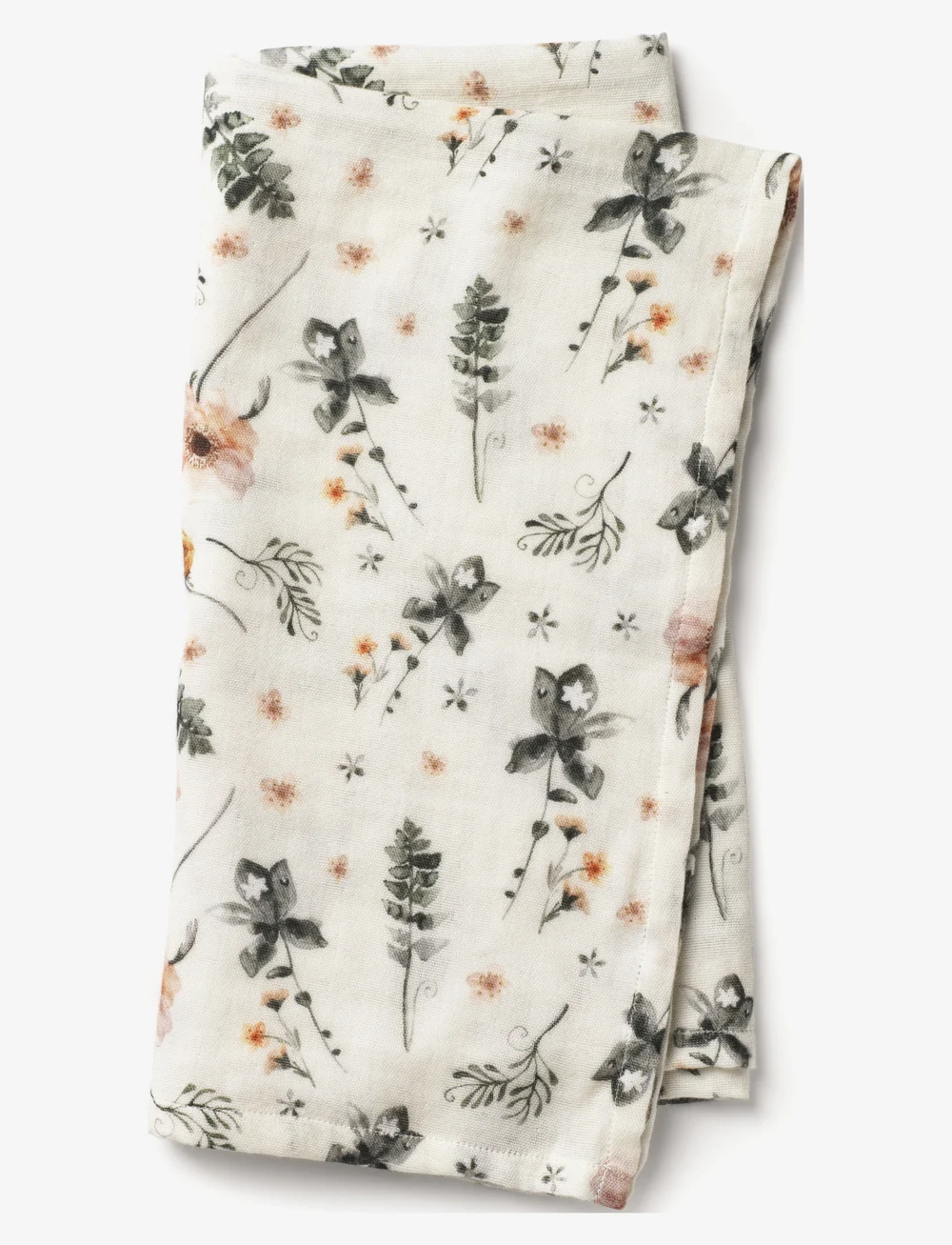 Elodie Details - Bamboo Muslin Blanke - Meadow Blossom - muslinfiltar - white/pink/green - 1