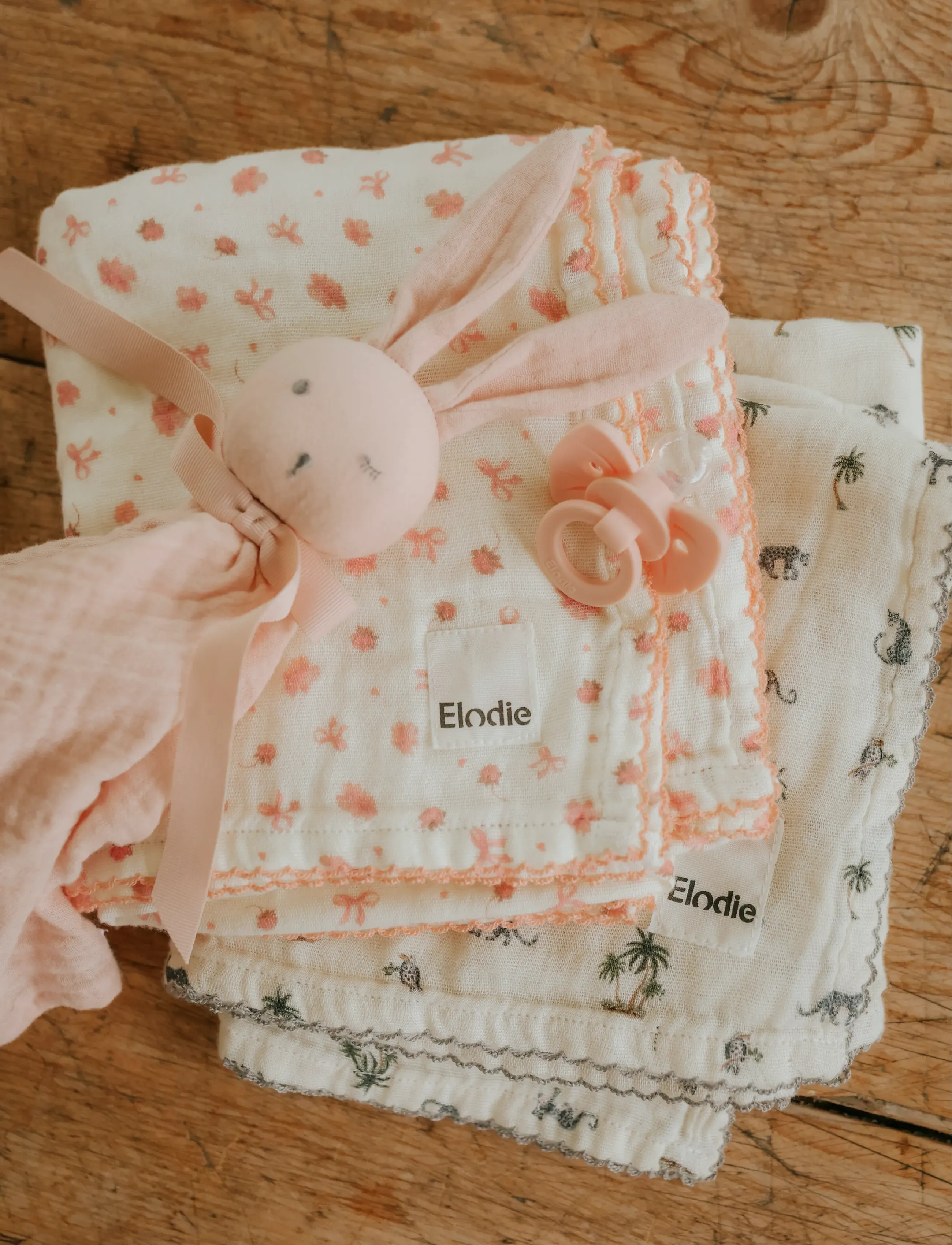 Elodie Details - Bamboo Muslin Blanket Petit River Rose - musselintæpper - petit river rose - 3