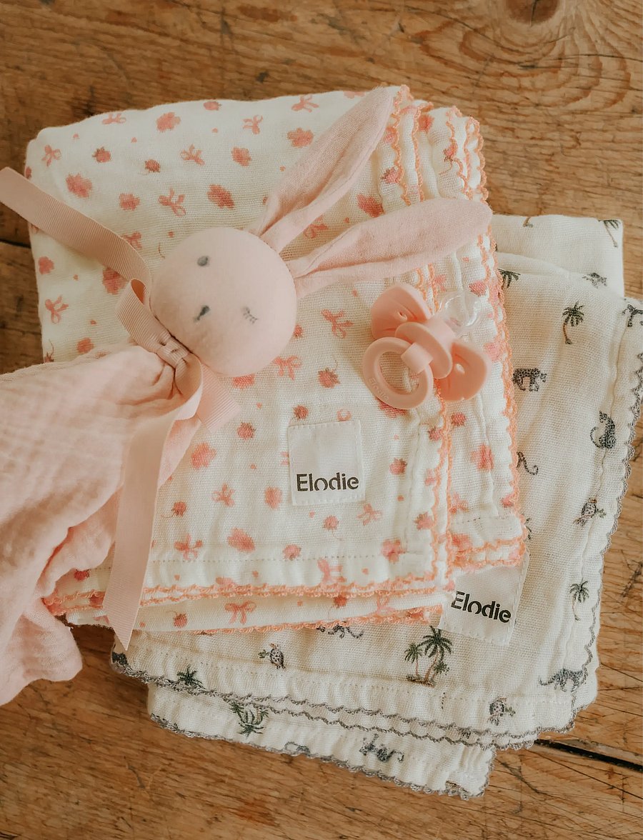 Elodie Details - Bamboo Muslin Blanket Petit River Rose - musselintæpper - petit river rose - 3