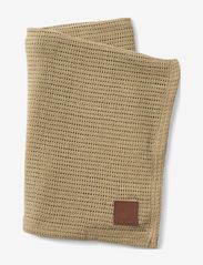 Elodie Details - Cellular Blanket - Pure Khaki - mazuļu segas - pure khaki - 1