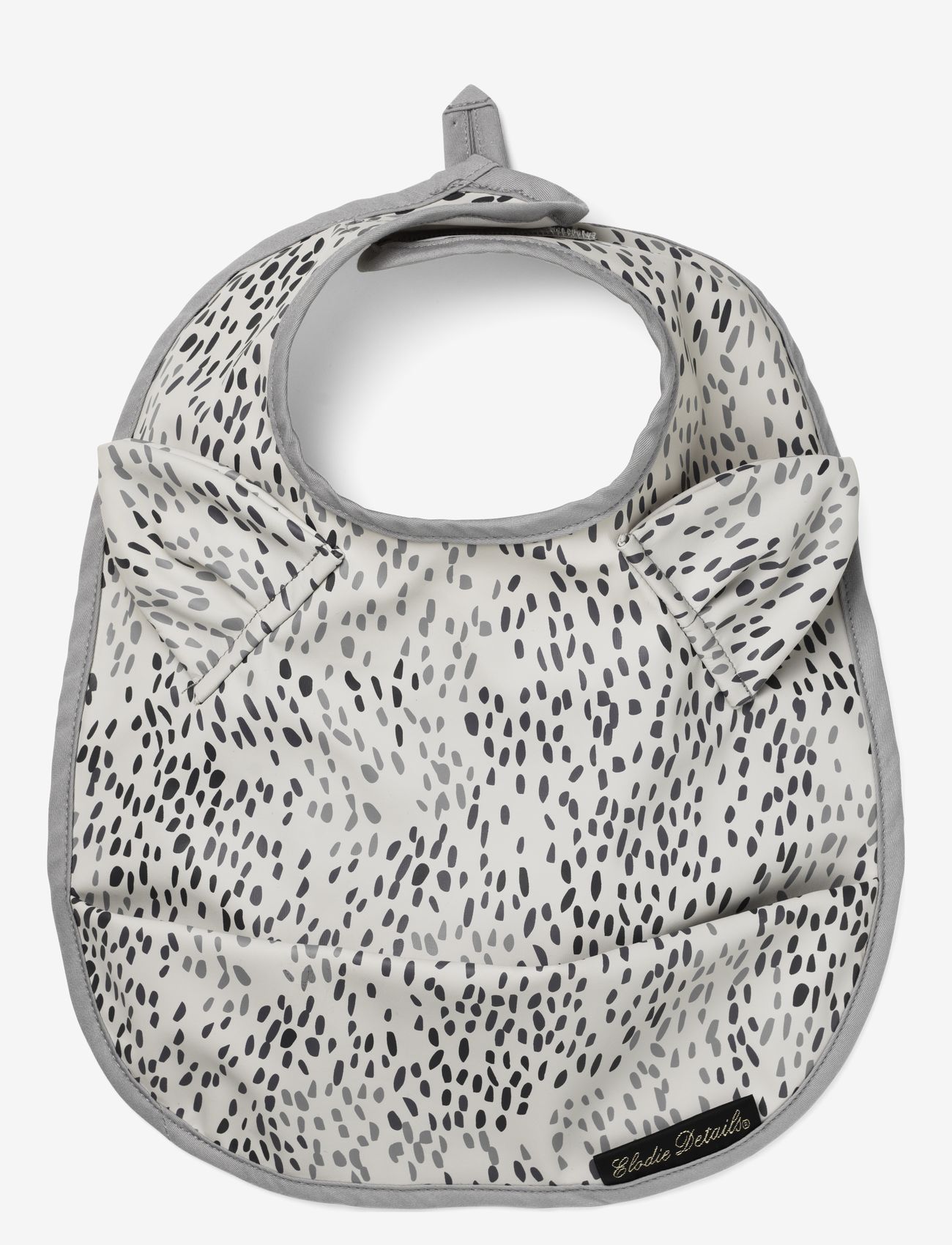 Elodie Details - Baby Bib - Dots of Fauna - hagesmække uden ærmer - white/grey - 1