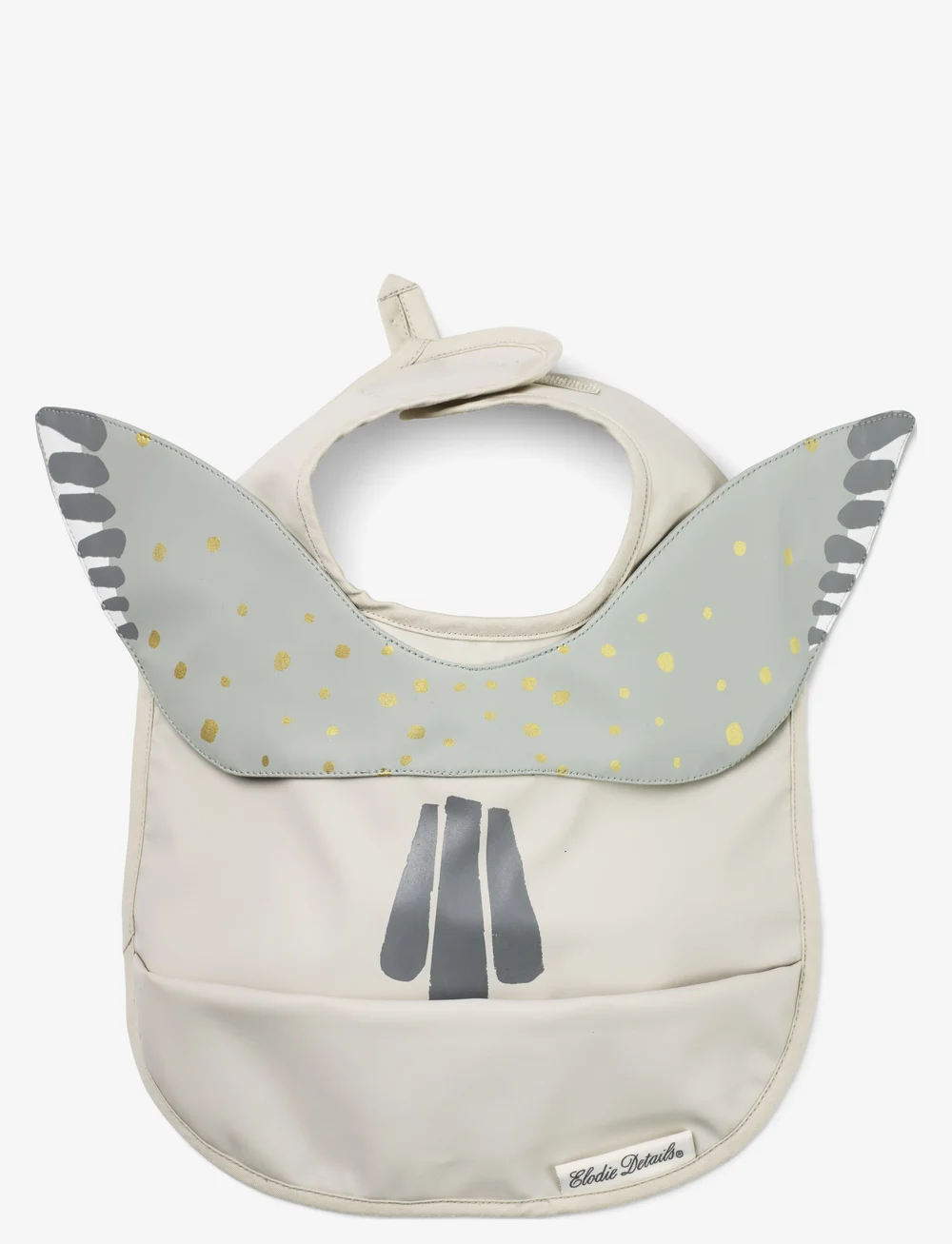 Elodie Details - Baby Bib - Watercolour Wings - hihattomat ruokalaput - greige/mix - 1
