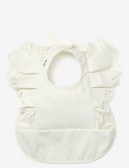 Elodie Details - Baby Bib - Vanilla White - sleeveless bibs - white - 0