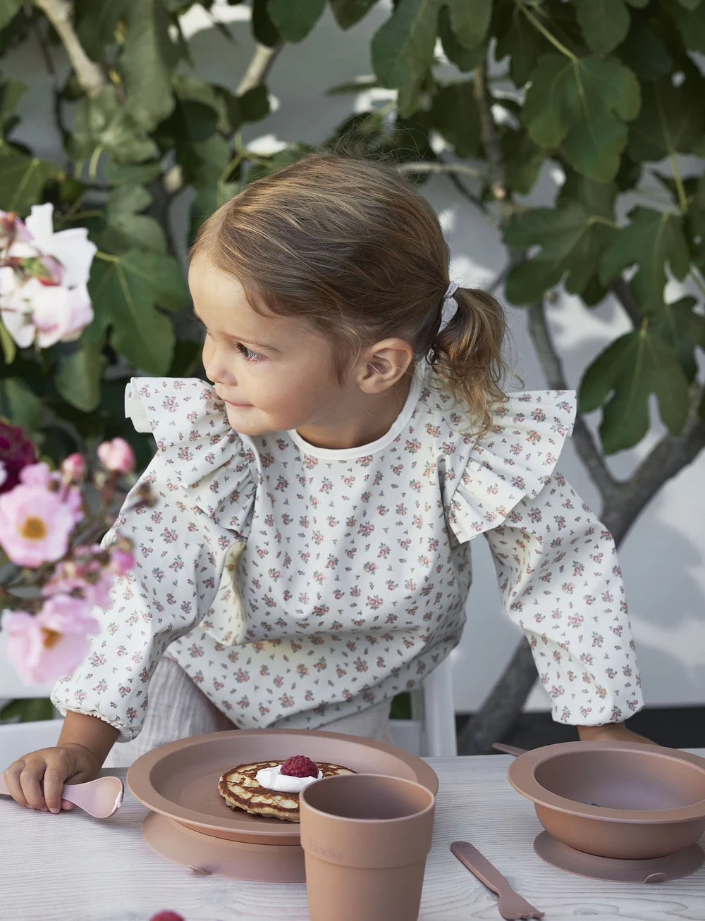 Elodie Details - Long Sleeve Bib - Autumn Rose - langarmlätzchen - autumn rose - 0