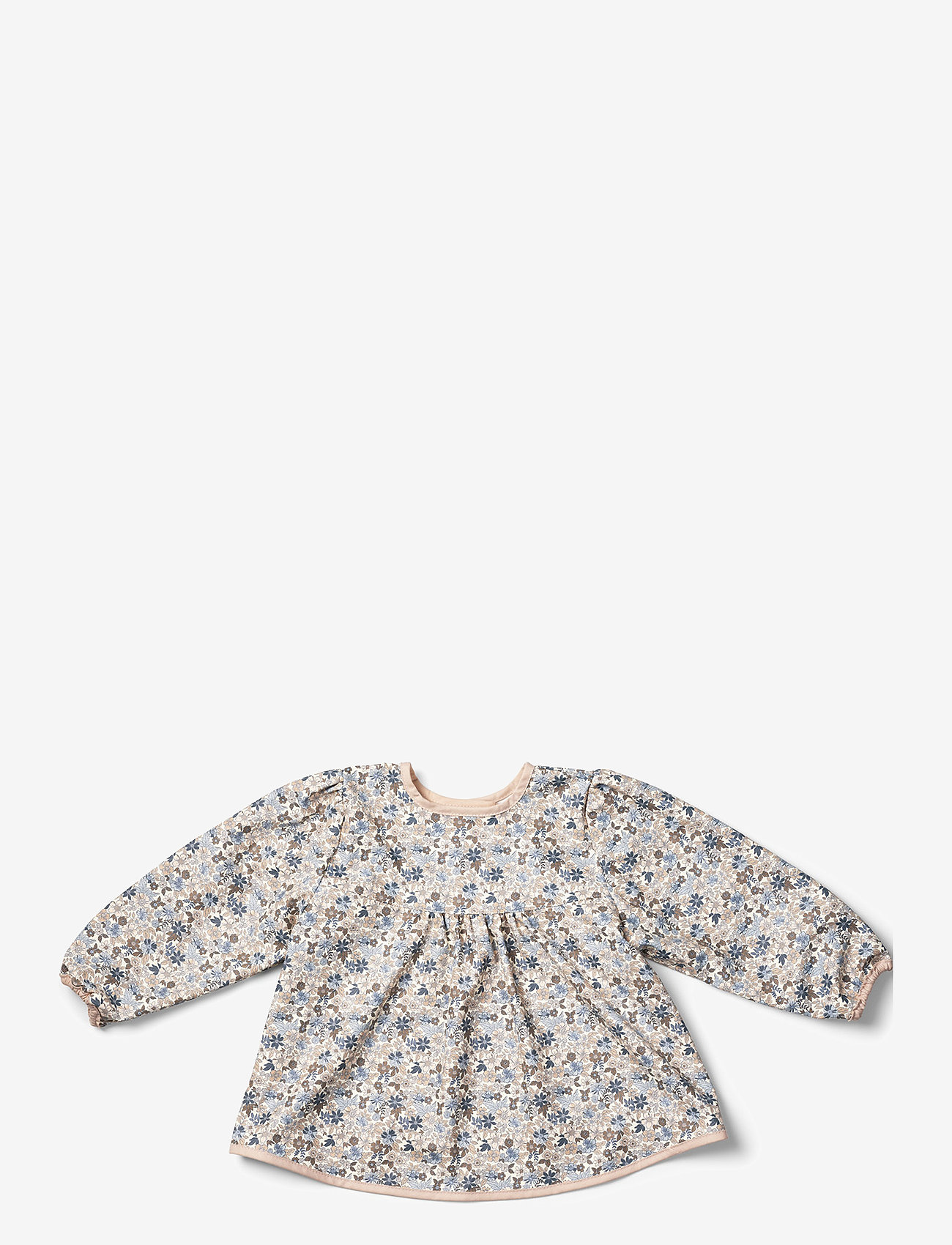Elodie Details - Long Sleeved Baby Bib Blue Garden Light - långärmad haklappar - blue garden light - 2