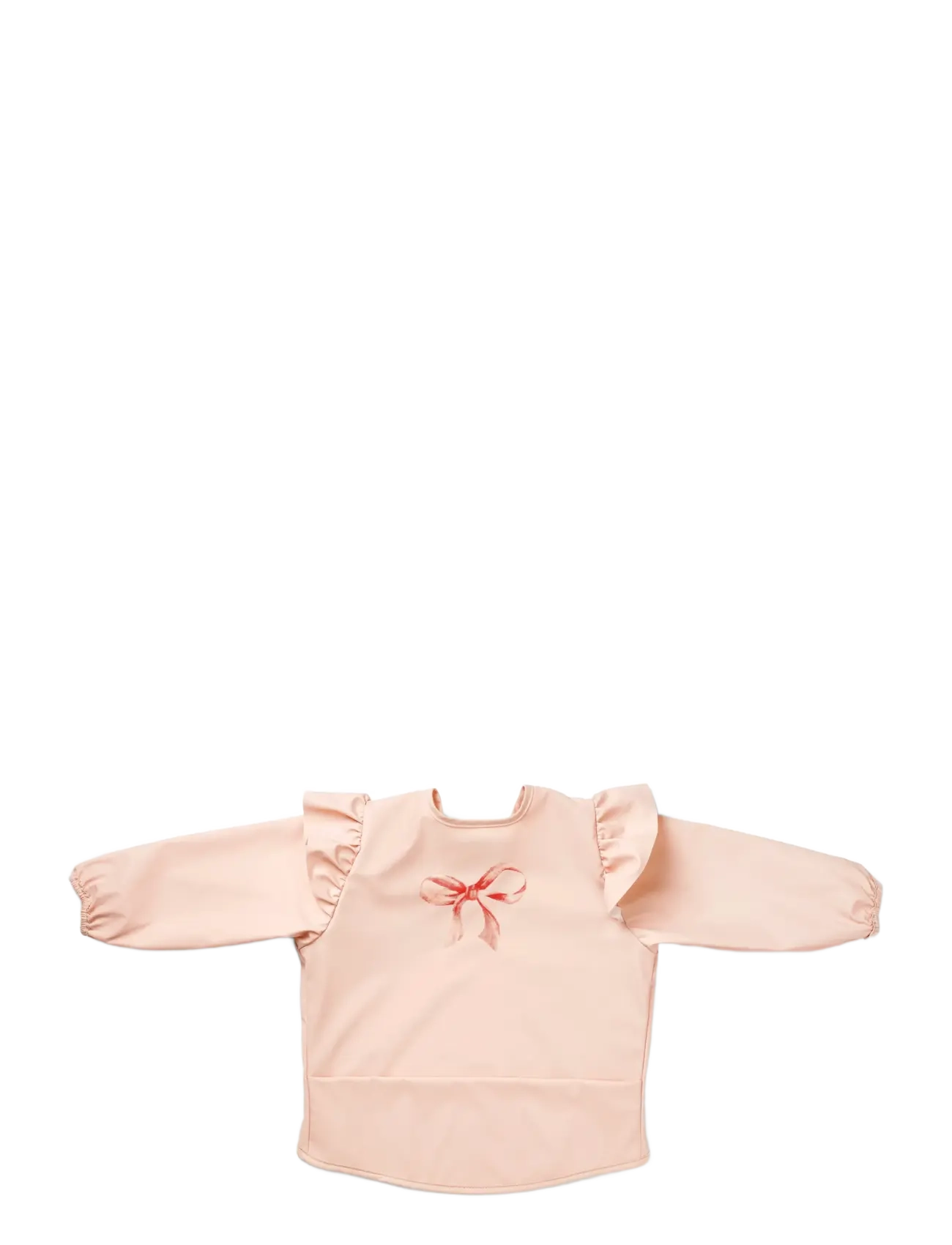 Elodie Details - Long sleeved Baby Bib Rosy Bow - langerma smekkbuxur - rosy bow - 1