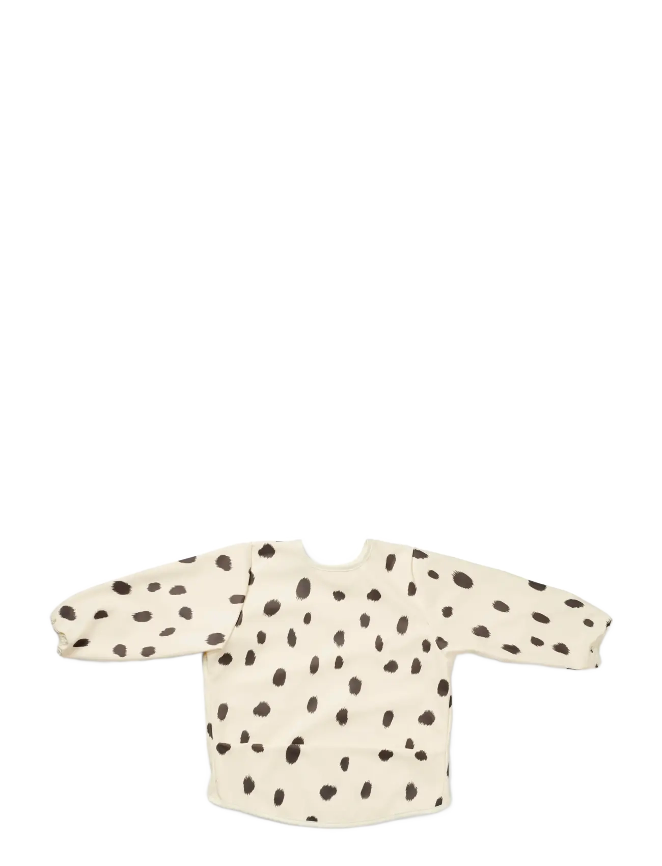 Elodie Details Long Sleeved Baby Bib Dalmatian Dots Grande, One Size, Bibs, Creme - Sleeve Bib, Kinder