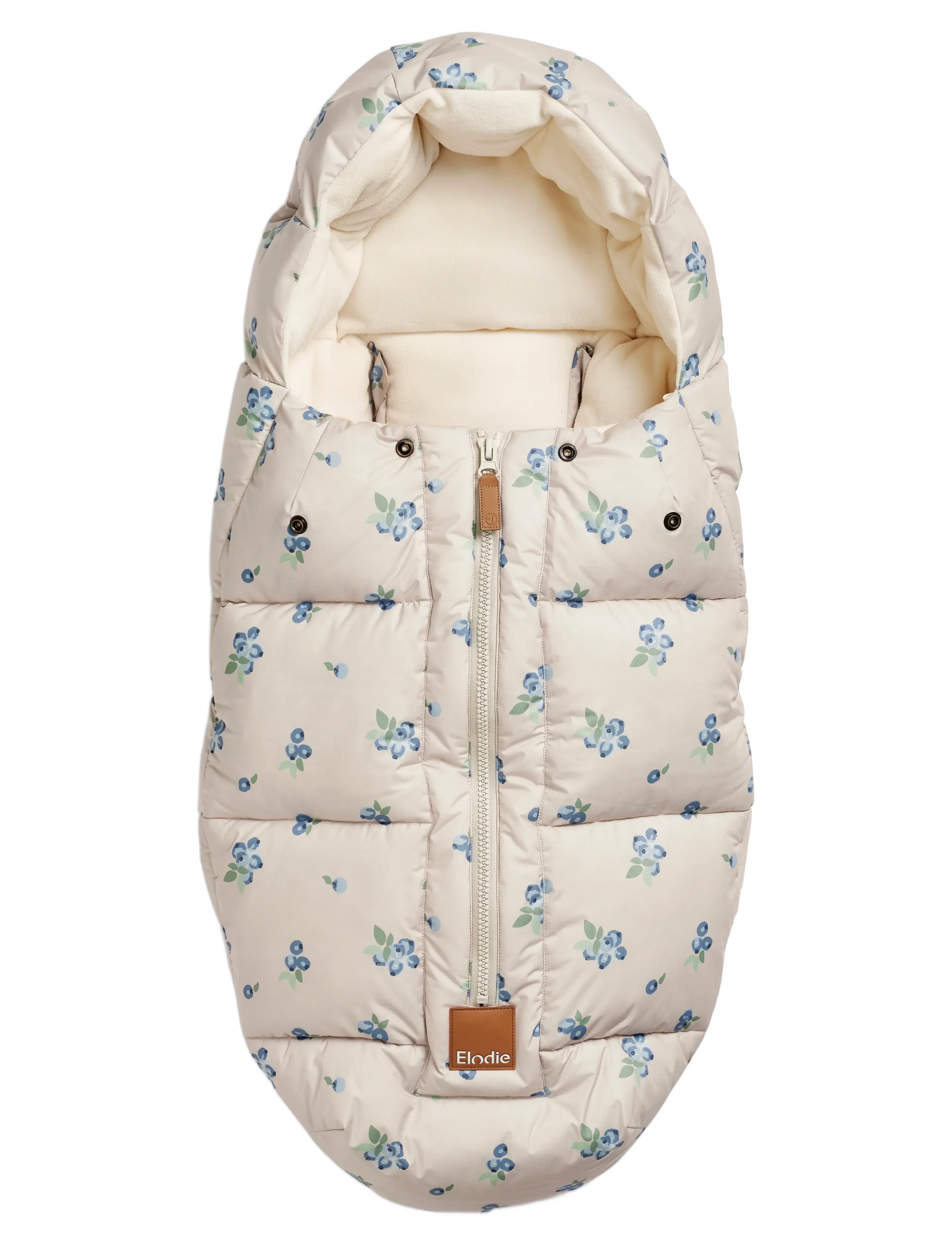 Elodie Details Comfort Footmuff Blueberry Bliss - Kinderwagen & Zubehör - BLUEBERRY BLISS / cream