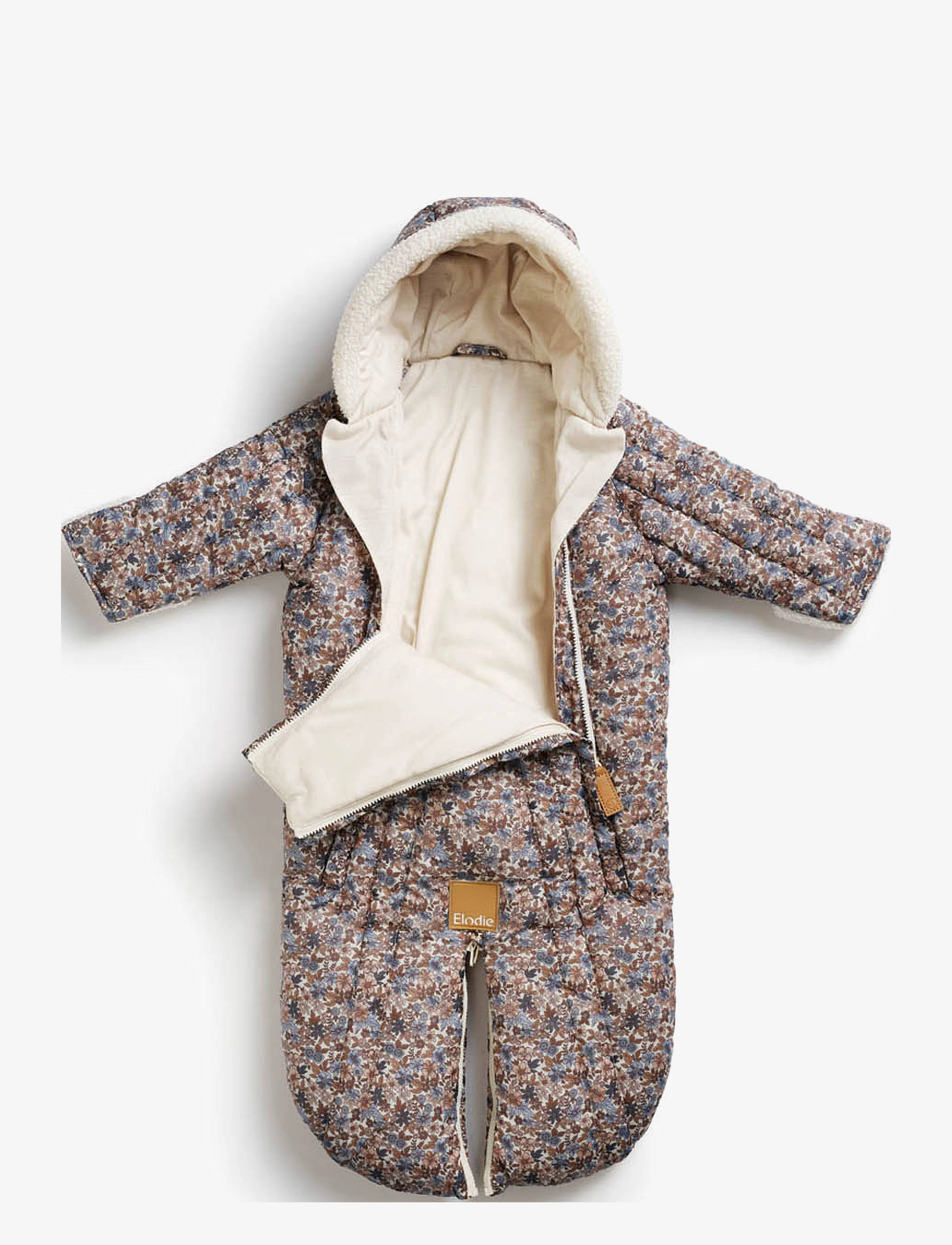 Elodie Details - Baby Overall - Blue Garden 6-12m - snowsuit - multi coloured - 2