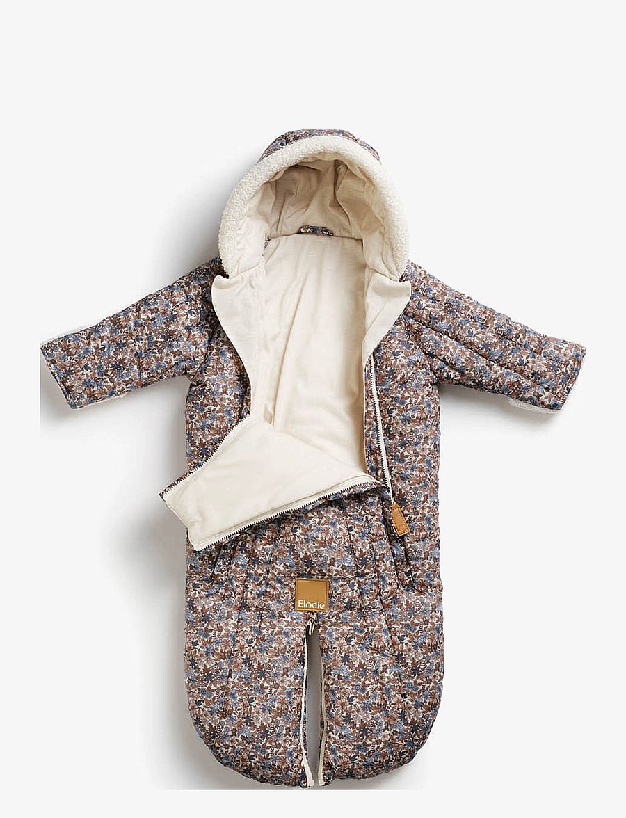 Elodie Details - Baby Overall - Blue Garden 6-12m - snowsuit - multi coloured - 2