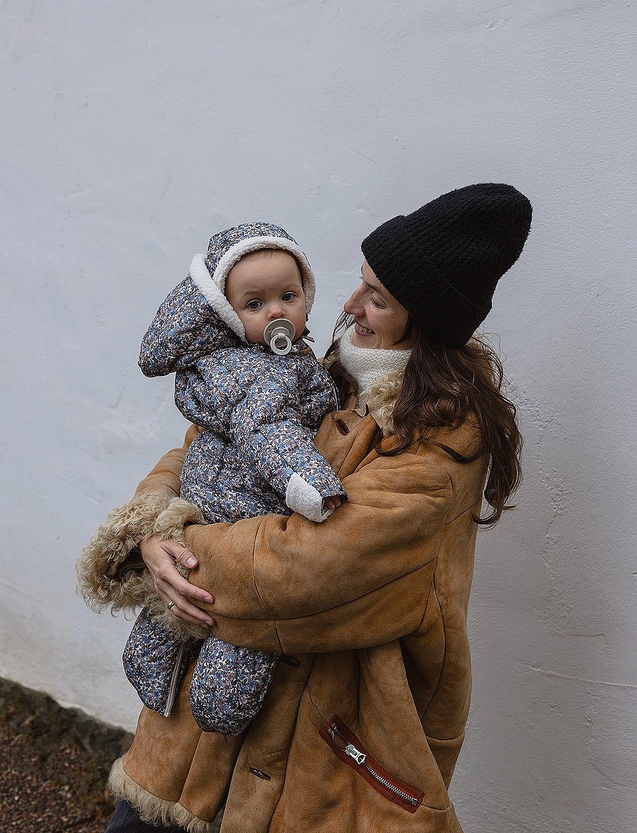Elodie Details - Baby Overall - Blue Garden 6-12m - snowsuit - multi coloured - 0