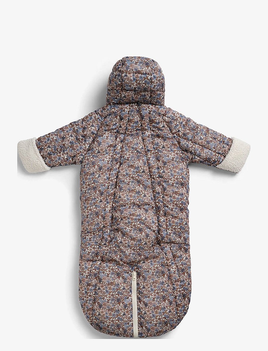 Elodie Details - Baby Overall - Blue Garden 6-12m - snowsuit - multi coloured - 3