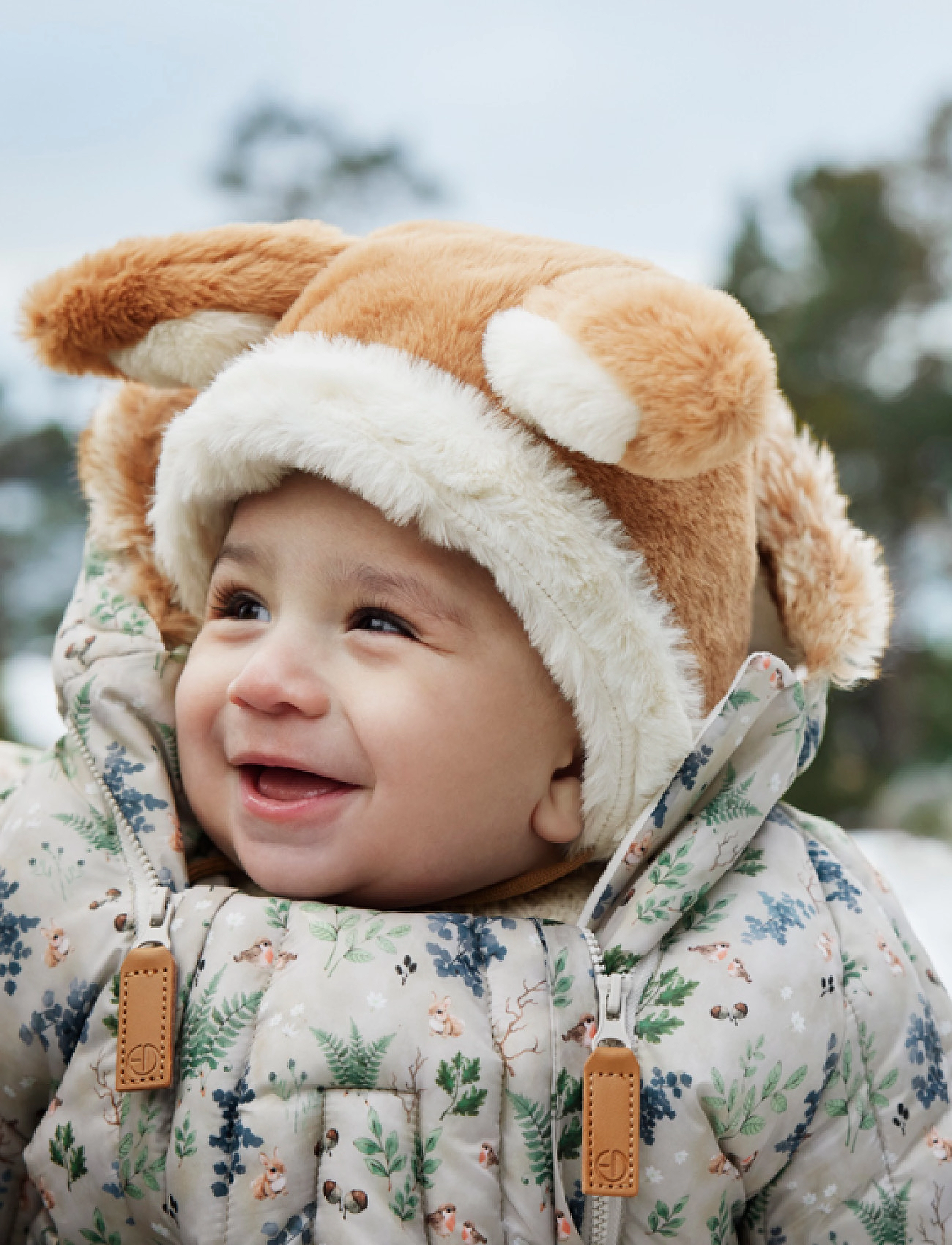 Elodie Details Baby Overall - Fairytale Forest 6-12M, 6-12MONTHS, Beige, Overalls > Termo-Overalls, Børn