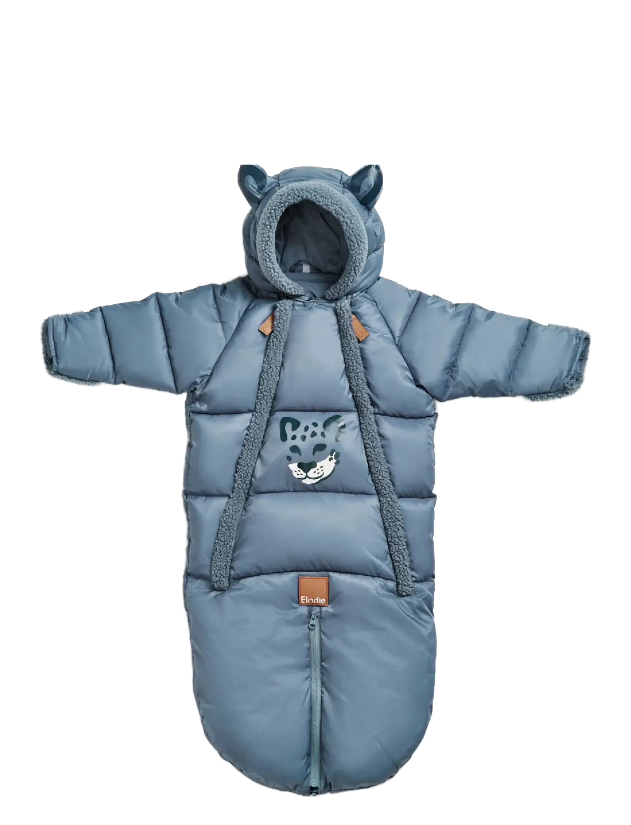 Elodie Details Baby Overall Garden Leo, Leopard Vatteret Baby Overall, Blå, Str: 6-12M