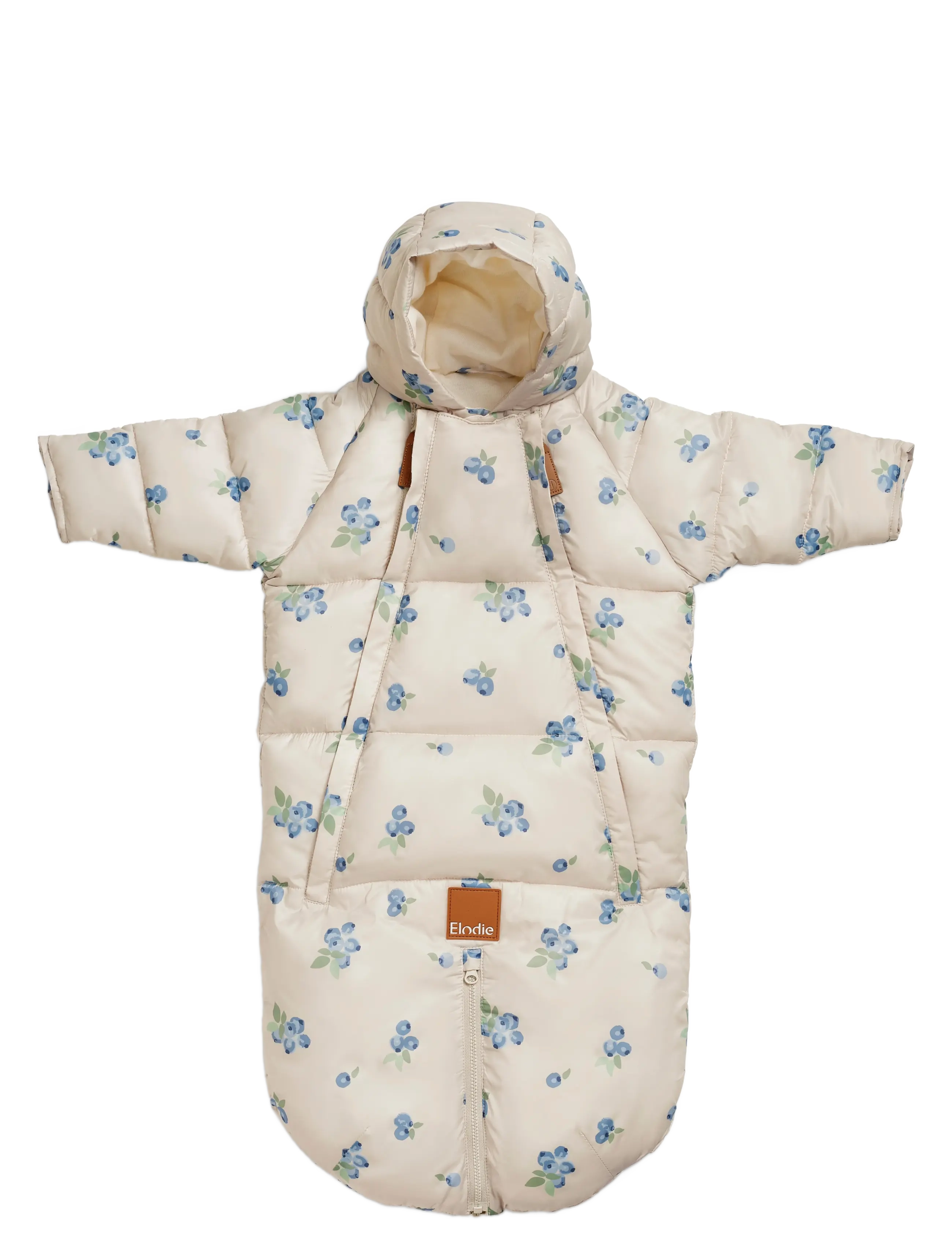 Elodie Details Baby Overall Blueberry Bliss 0-6m - Jacken & Mäntel - BLUEBERRY BLISS / cream