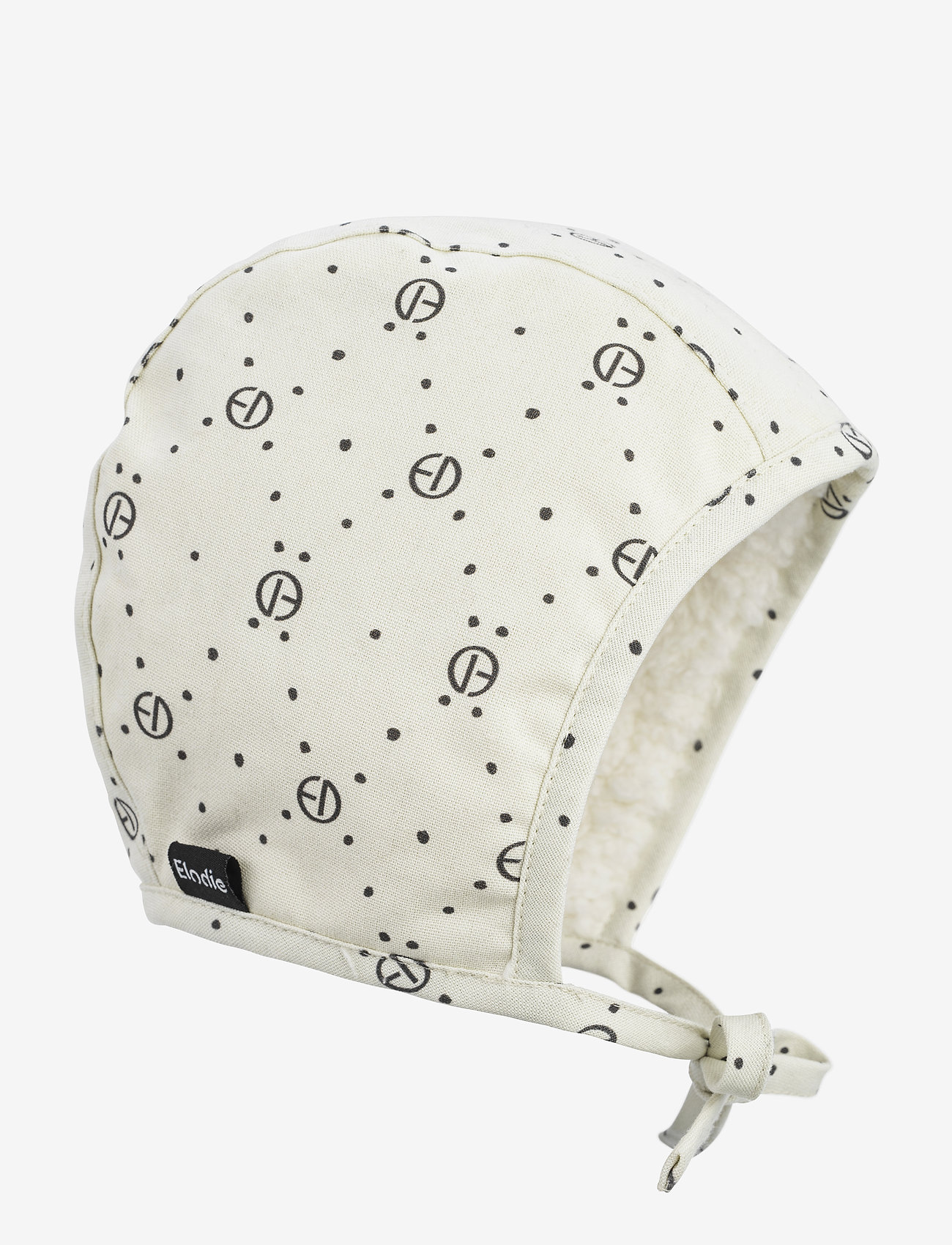 Elodie Details Winter Bonet - Monogram - Hatut - WHITE/BLACK / white