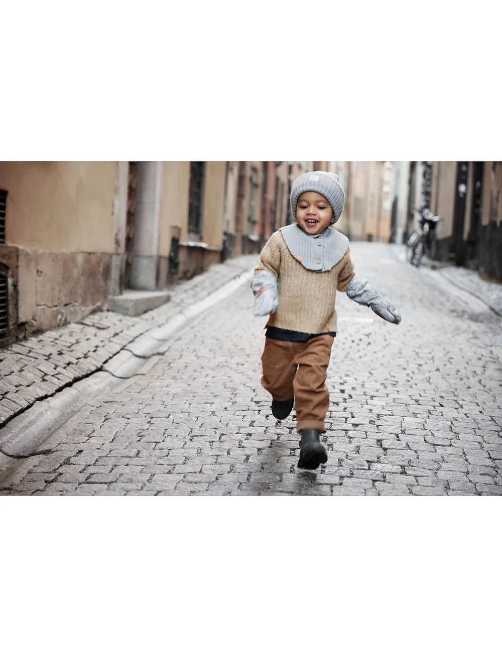 Elodie Details - Wool Beanie - Sunrise Blue 1-2y - beanies - blue - 4