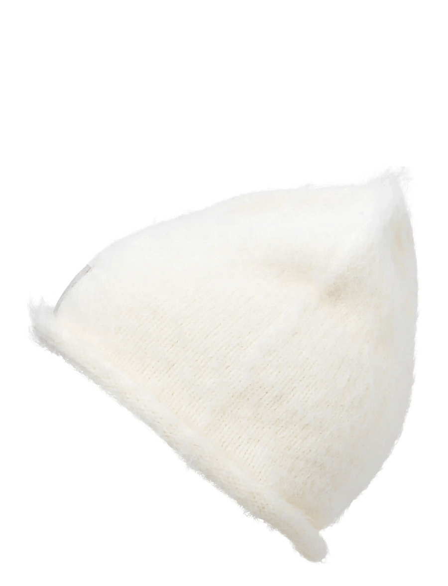 Elodie Details - Furry Knit Beanie - Vanilla White - kootud mütsid - vanilla white - 2