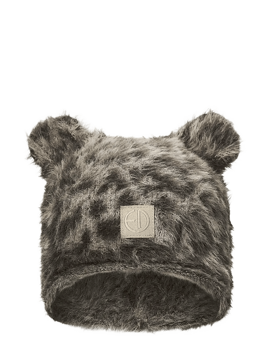 Elodie Details - Furry Knit Beanie Le Leopard 6-12m - wintermützen - le leopard - 1