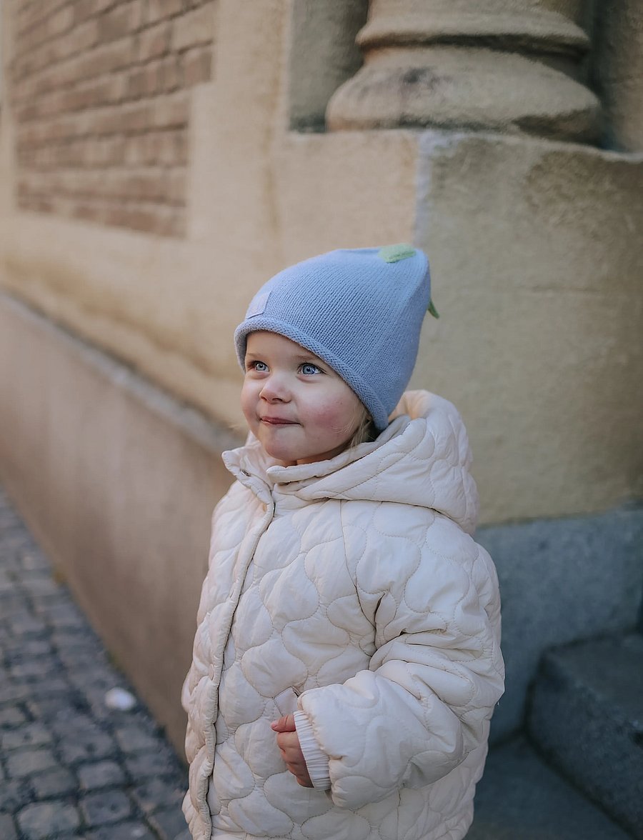 Elodie Details - Furry Knit Beanie Blueberry Bliss 0-6m - beanies - blueberry bliss - 0