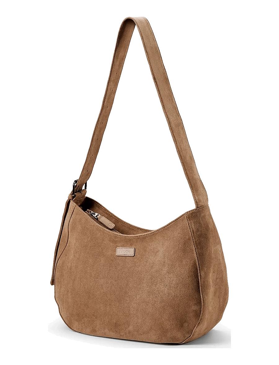 Elodie Details - Elodie Changing Bag Moon Bag Suede - pusletasker - brown - 1