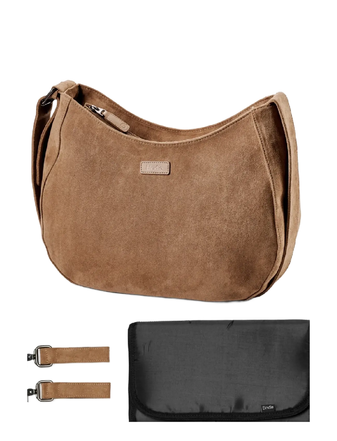 Elodie Details - Elodie Changing Bag Moon Bag Suede - pusletasker - brown - 3